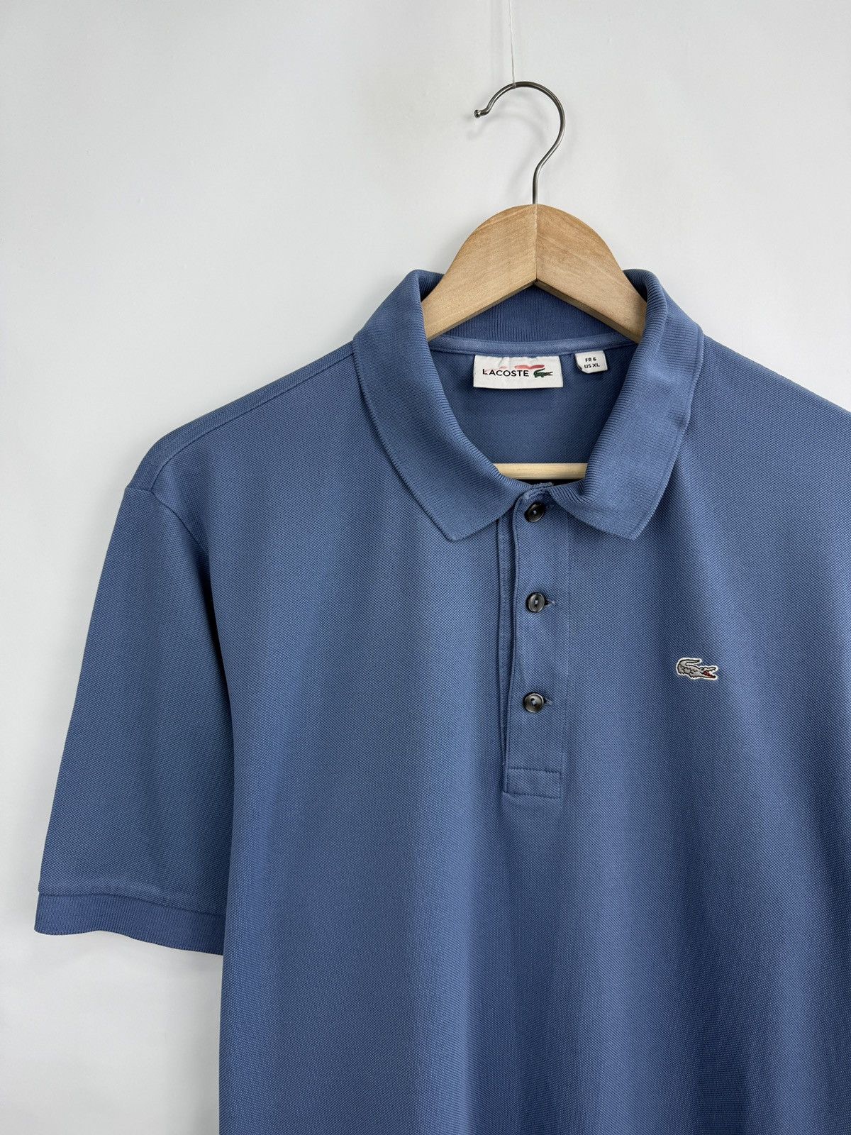 Lacoste 🇫🇷 Lacoste Classic Polo T-Shirt Made in France Retro Rare Size US XL / EU 56 / 4 - 4 Thumbnail