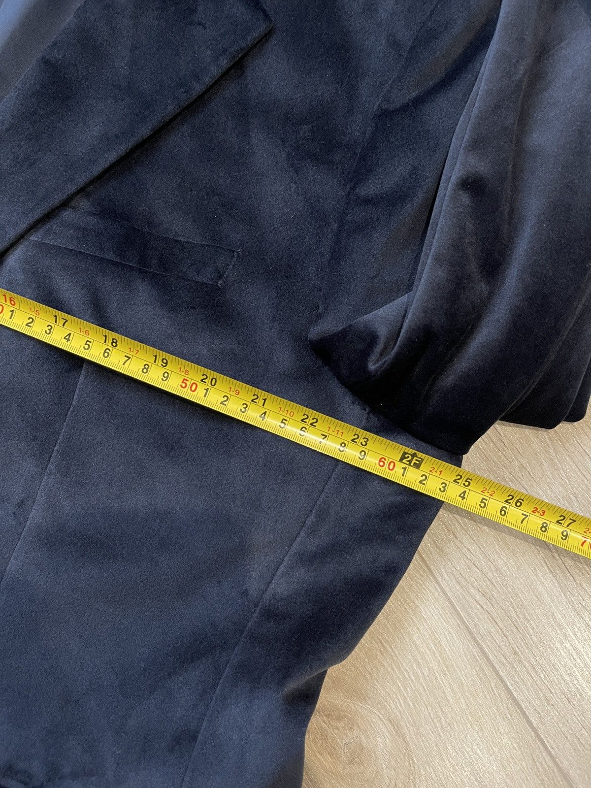 Vintage Vintage velvet jacket blue velour classic jacket sport coat Size 48R - 13 Thumbnail
