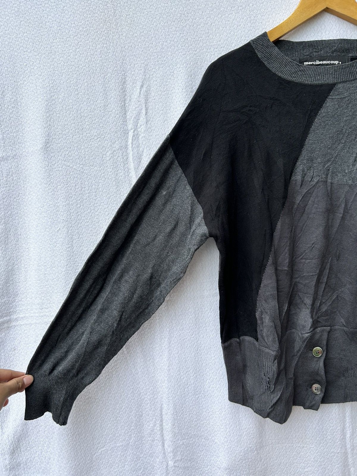 Japanese Brand Mercibeaucoup knitwear style Isseymiyake longsleeve Size US M / EU 48-50 / 2 - 5 Thumbnail