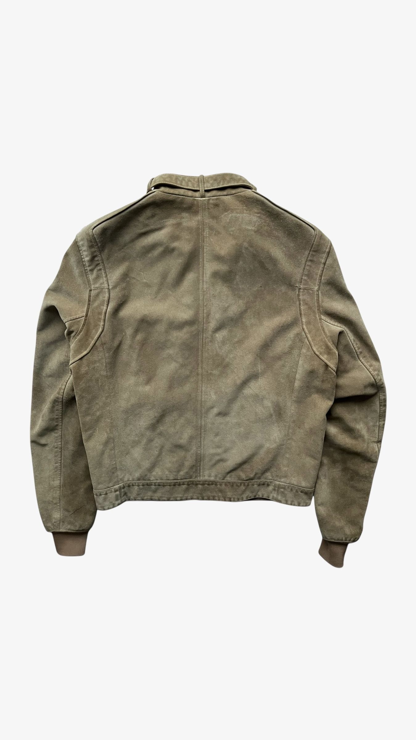 Love Moschino Vintage Y2K Women's Love Moschino Beige Leather Biker Jacket Size M / US 6-8 / IT 42-44 - 3 Thumbnail