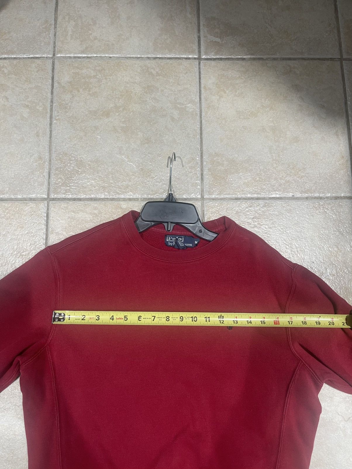Polo Ralph Lauren Men's Polo by Ralph Lauren Red Crewneck Long Sleeve Size US M / EU 48-50 / 2 - 8 Thumbnail