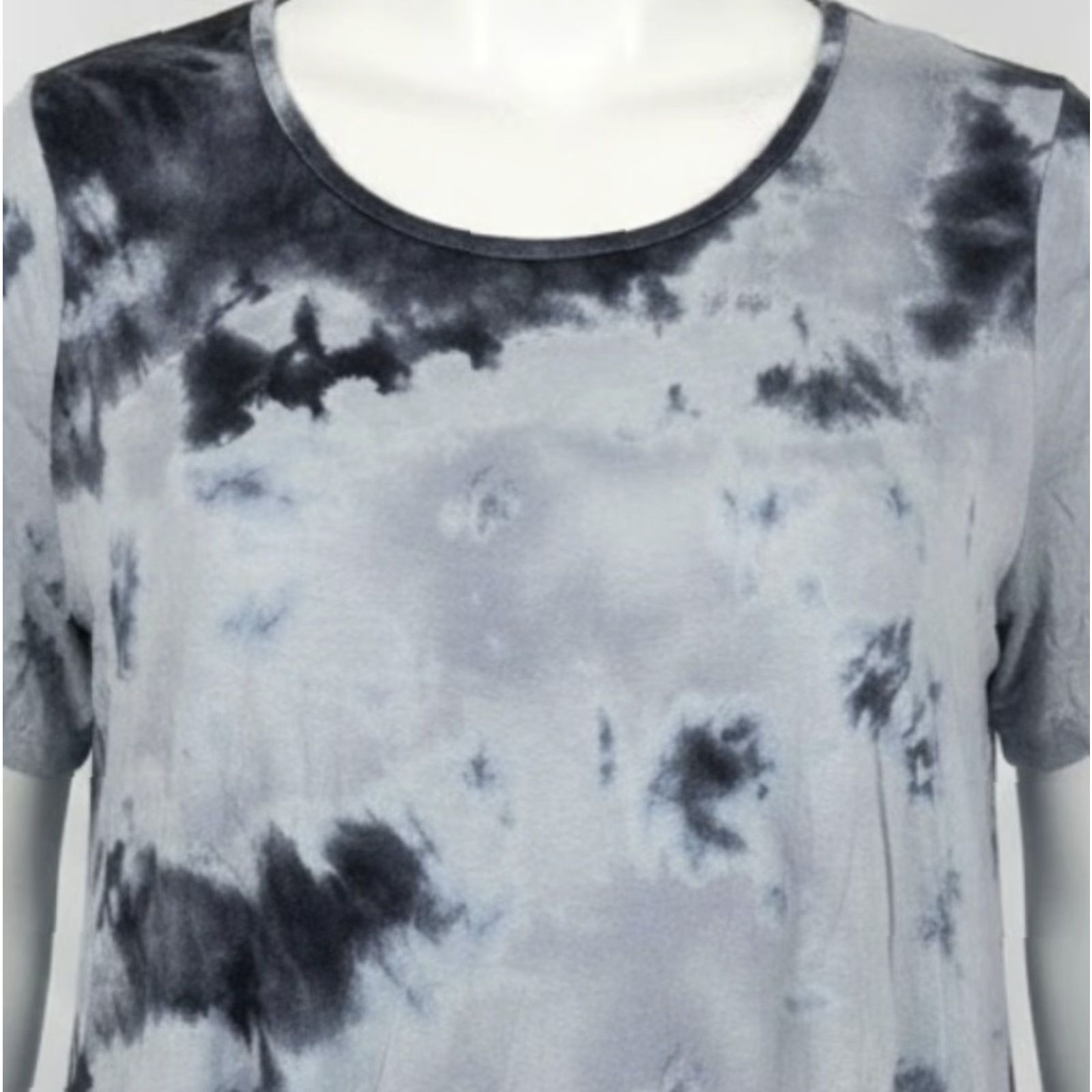 Vintage Philosophy Republic Clothing Shirt Womens 1X Blue Tie Dye Tunic Scoop Neck PILL Size XL / US 12-14 / IT 48-50 - 2 Thumbnail