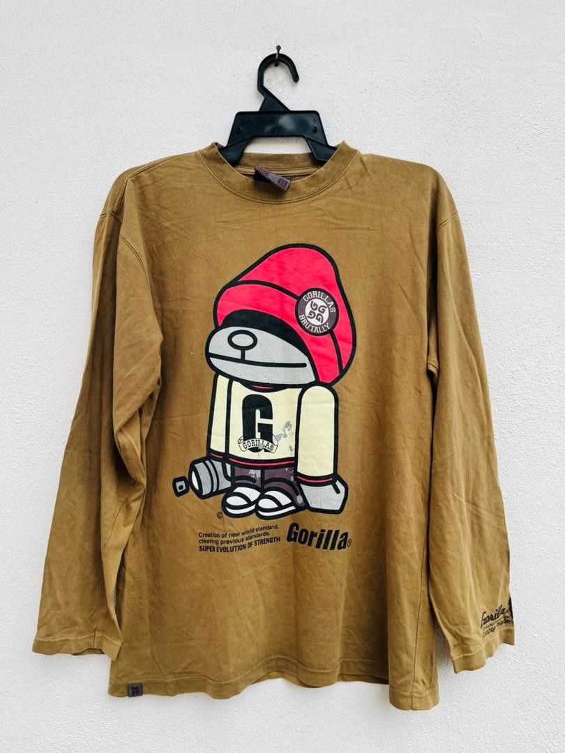 Japanese Brand Vintage Gorilla Hip Hop Designer Fashion Style Size US L / EU 52-54 / 3 - 1 Thumbnail