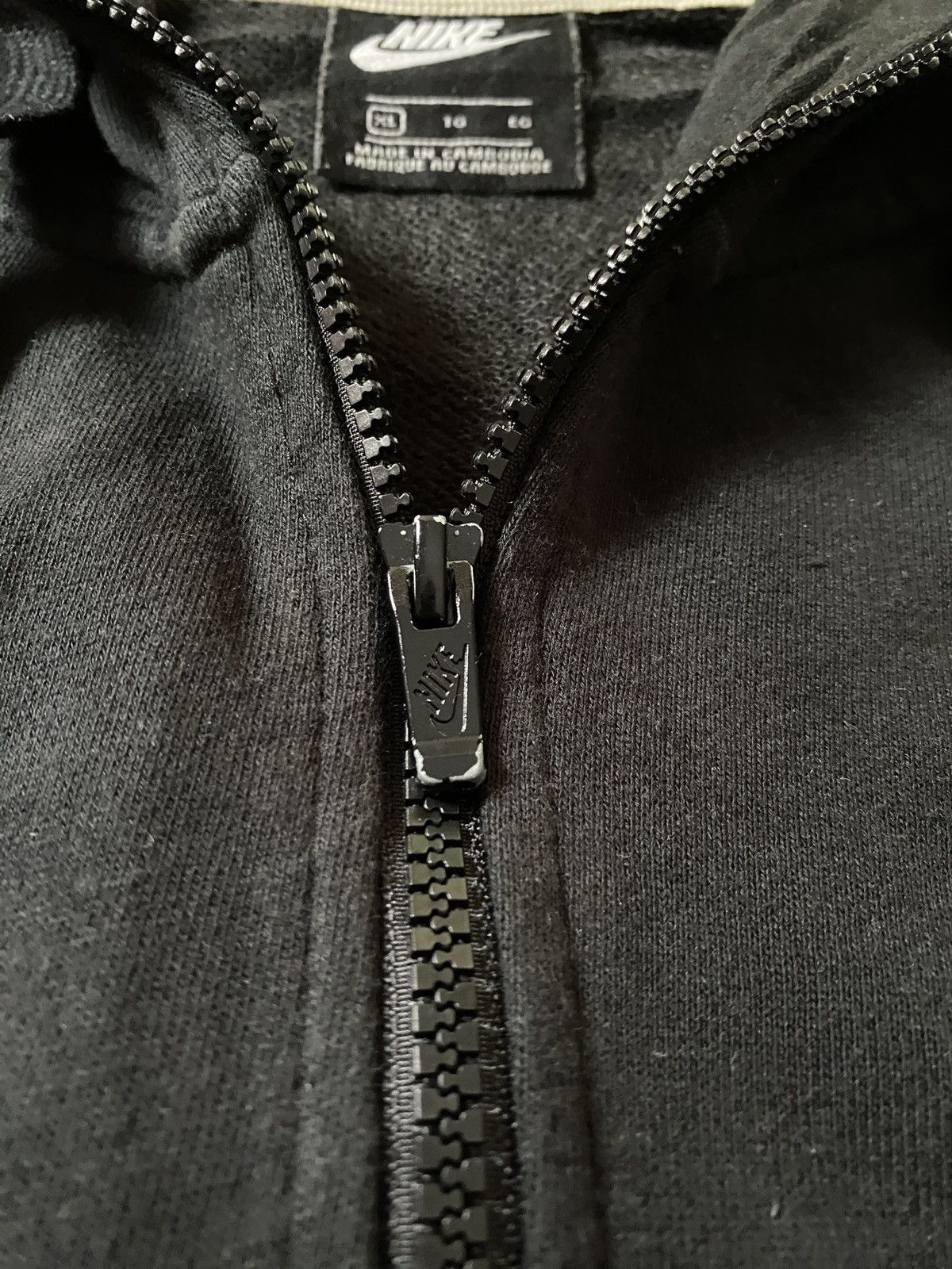 Nike Zipper Hoodie Nike Big Swoosh Black White Size US XL / EU 56 / 4 - 2 Thumbnail
