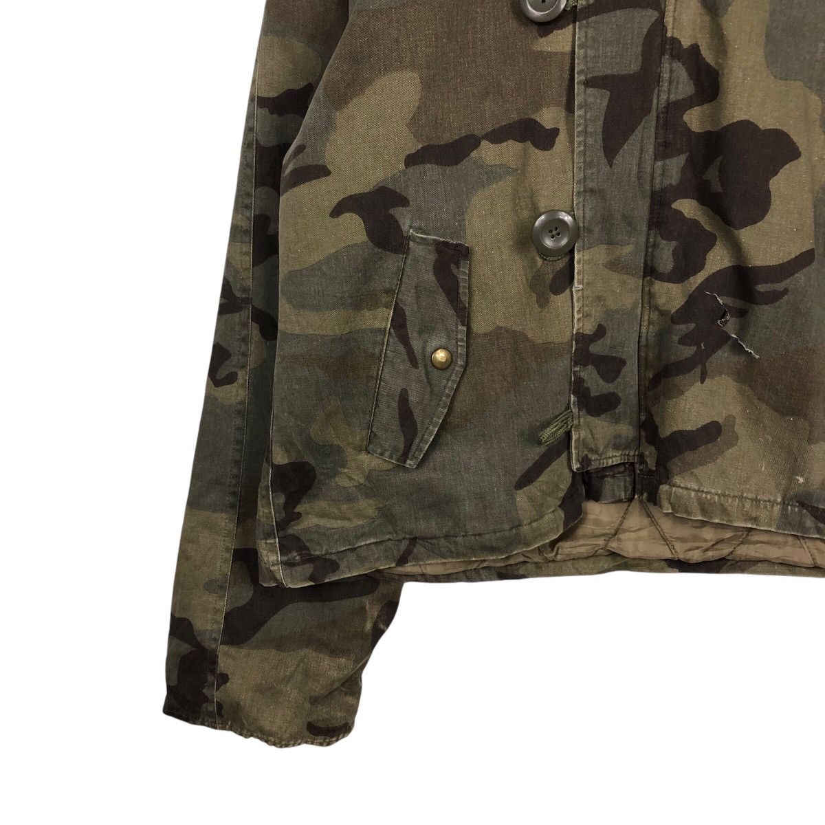 Japanese Brand 📌Vintage Bomber Jacket Camouflage Fur Hoodie Jinnee Size US L / EU 52-54 / 3 - 6 Thumbnail