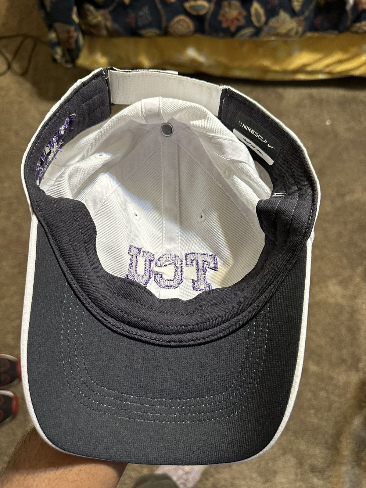 Nike × Vintage Vintage Nike NCAA TCU Horned frogs “basketball” hat 00s Size ONE SIZE - 7 Thumbnail