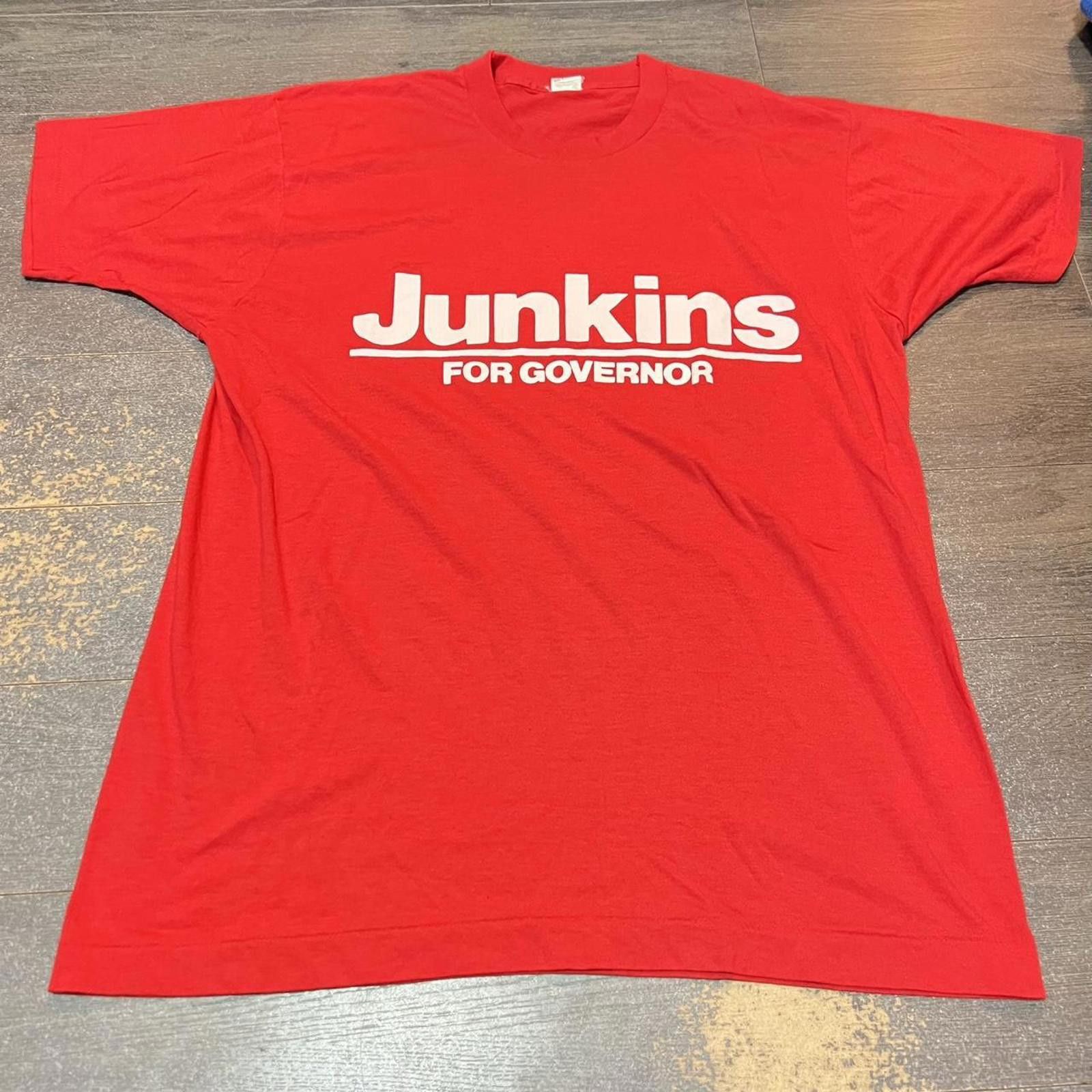 Other Vintage junkins for governor t shirt 80s L Size US L / EU 52-54 / 3 - 2 Thumbnail