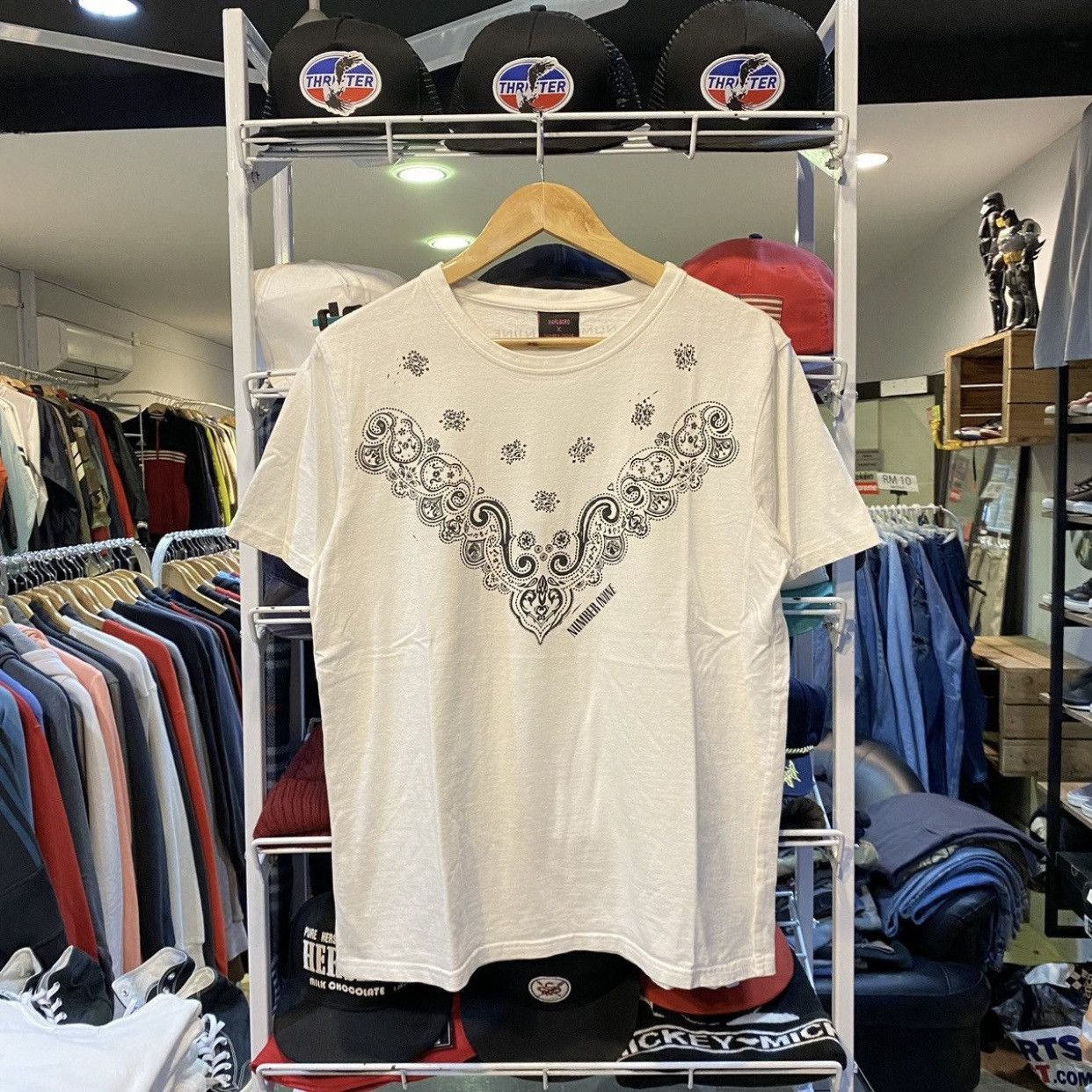 Vintage Number (N)ine x Marlboro Bandana T-Shirt White