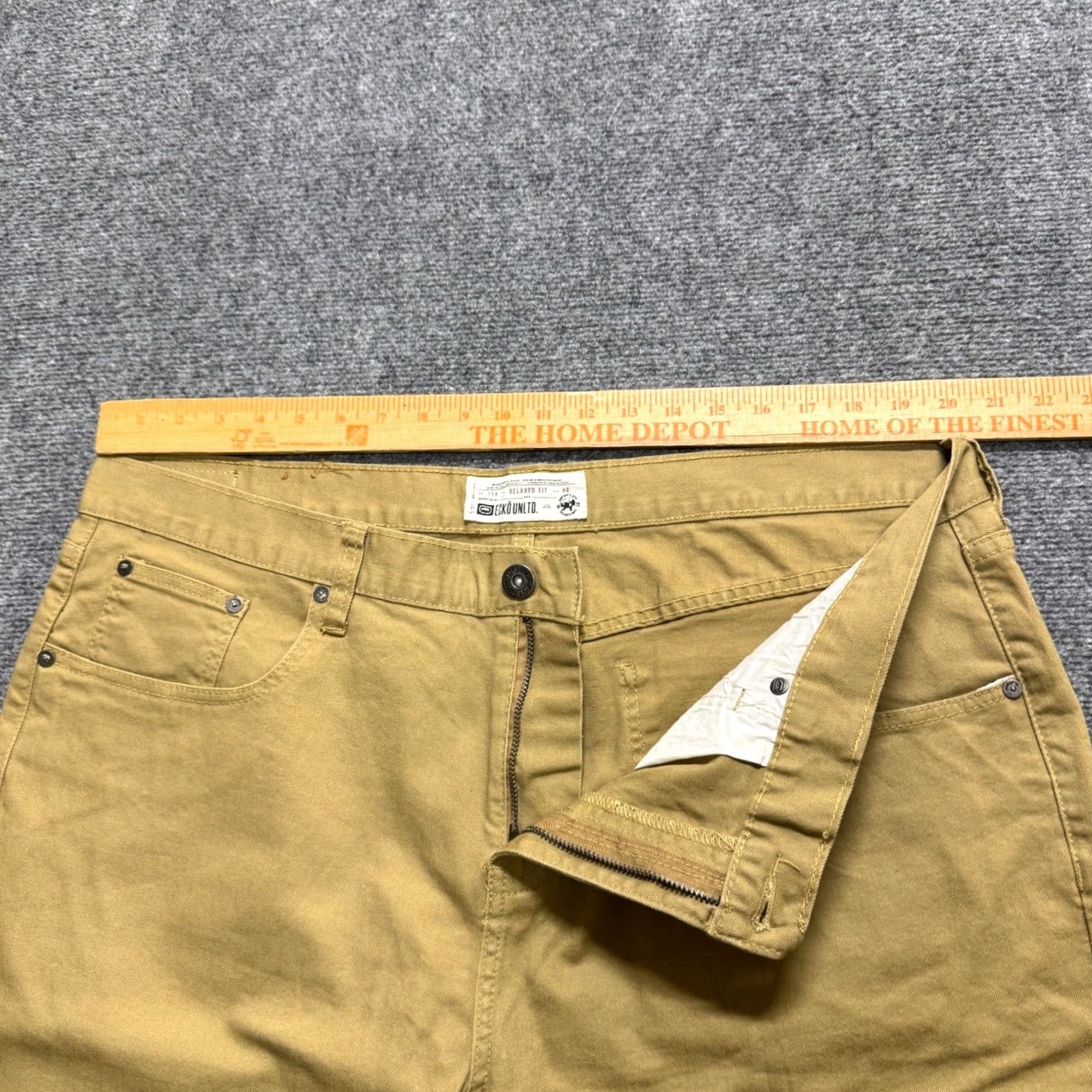 Ecko Unltd. Ecko Unltd Pants Men 40x31 Relaxed Fit Dress Pants Beige Khaki Y2K Size US 40 / EU 56 - 4 Thumbnail