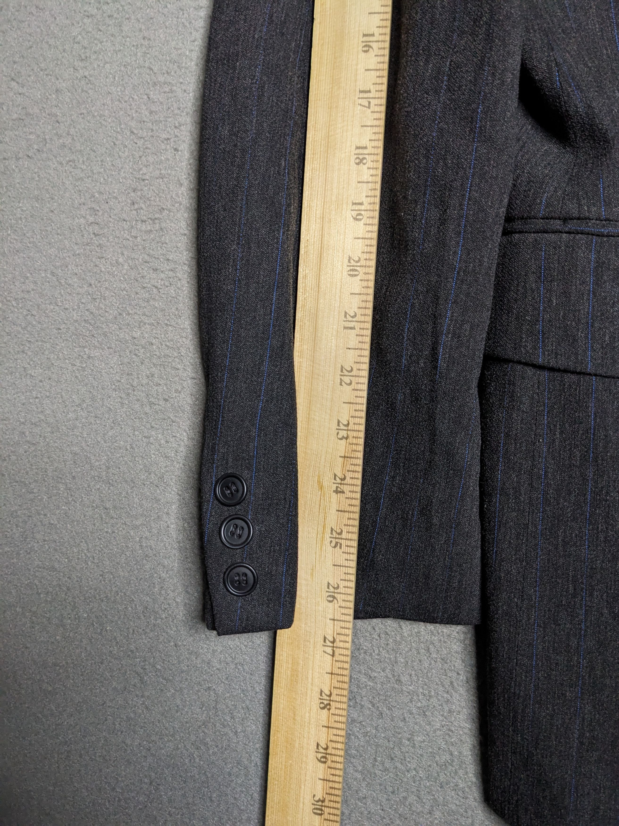 Dolce & Gabbana VTG 90s Dolce Gabbana Pinstripe Blazer Suit Jacket 42R Wool Size 42R - 15 Thumbnail