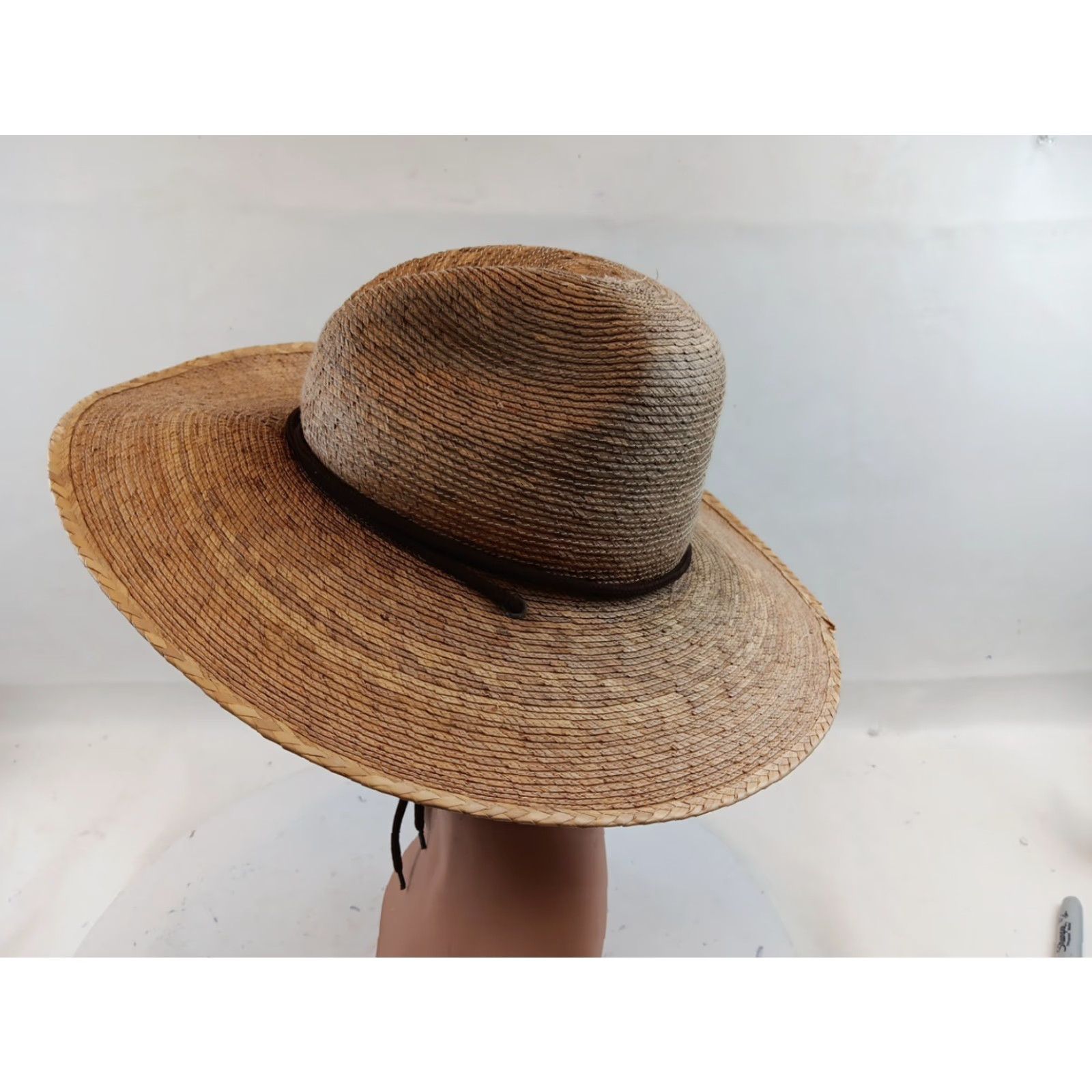 Vintage Tula Abby Hat Sun Hat Women OSFM Natural Straw Palm Lightweight Beach Garden Classic Beach Hat Womens Size ONE SIZE - 5 Thumbnail