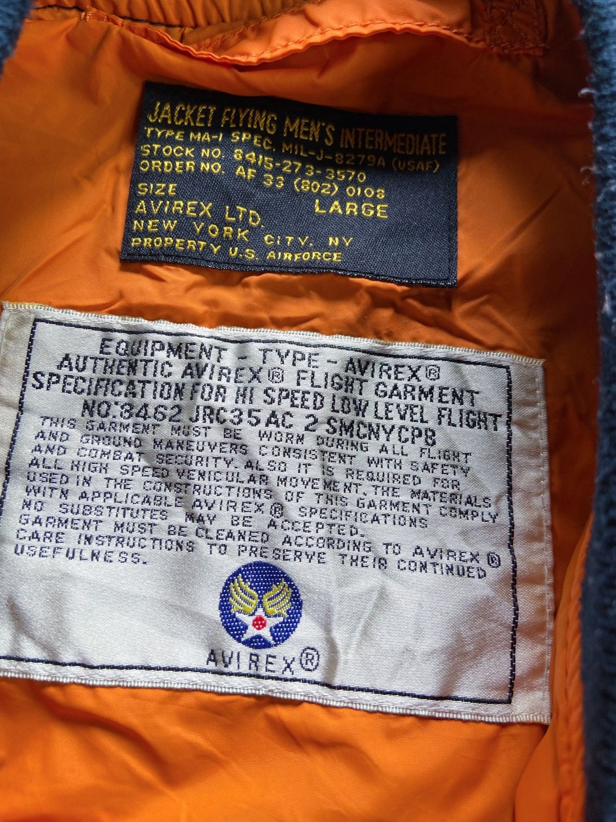 Avirex 90s AVIREX GLADIATORS VFA 106 USN FLIGHT BOMBERS JACKET Size US S / EU 44-46 / 1 - 9 Thumbnail