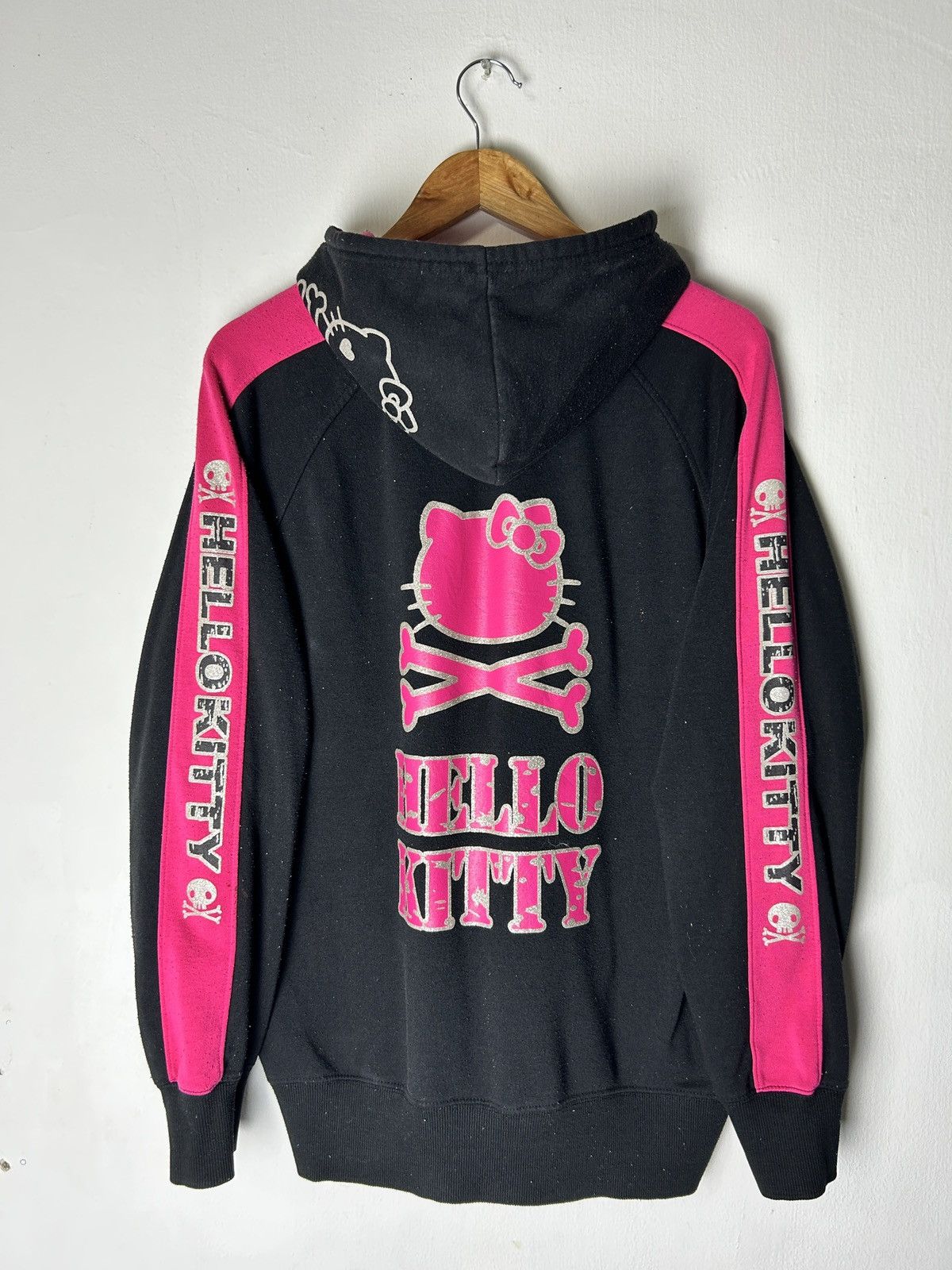 If Six Was Nine Vintage 00’s Hello kitty hoodie skull punk y2k japanese Size US L / EU 52-54 / 3 - 1 Thumbnail