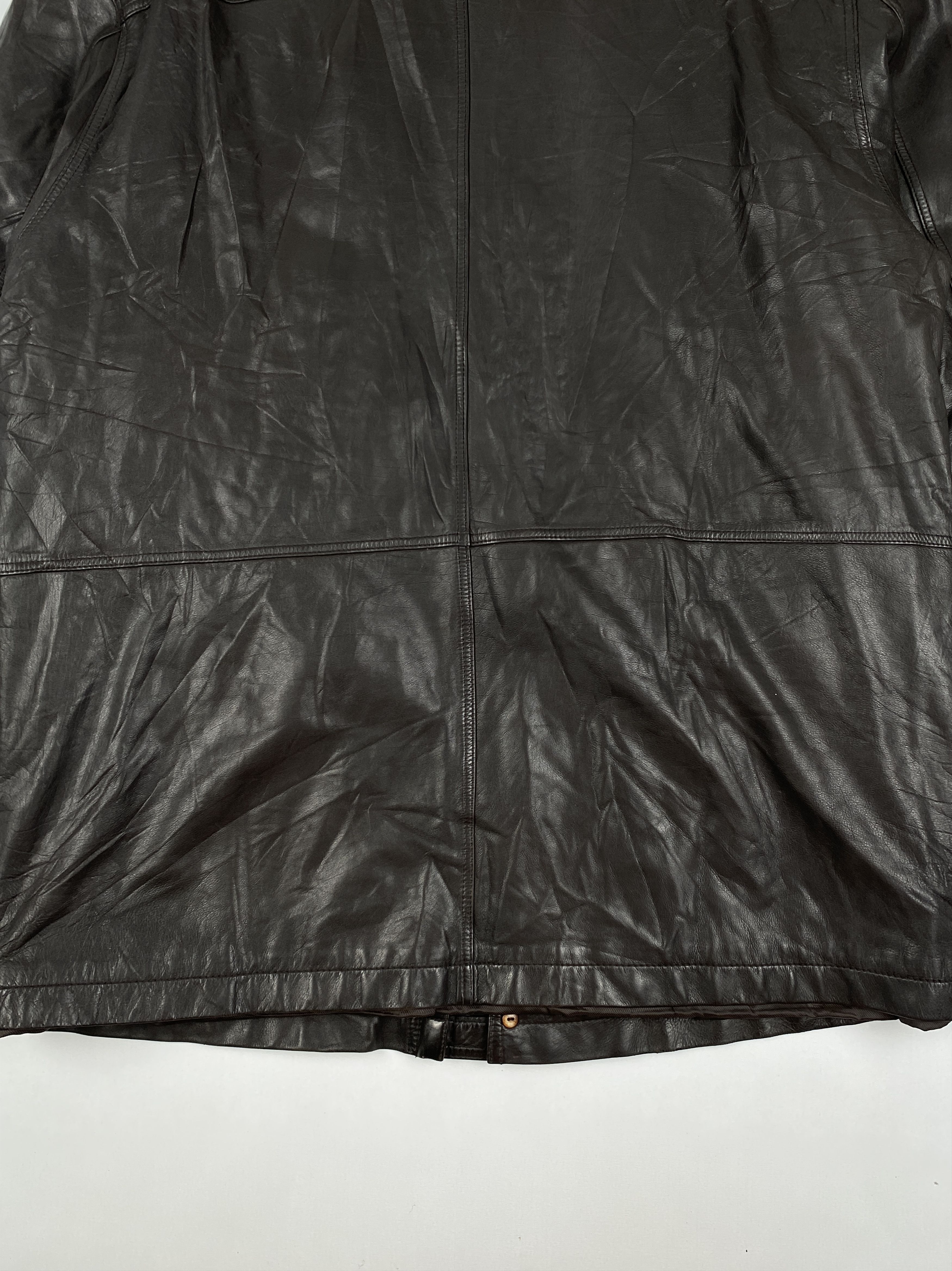 Yves Saint Laurent Leather Car Coat Jacket Size US L / EU 52-54 / 3 - 14 Thumbnail