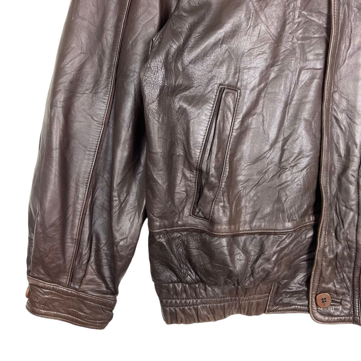 Designer 🔥 VINTAGE RICARD PELLS LEATHER JACKET MADE IN SPAIN Size US M / EU 48-50 / 2 - 7 Thumbnail