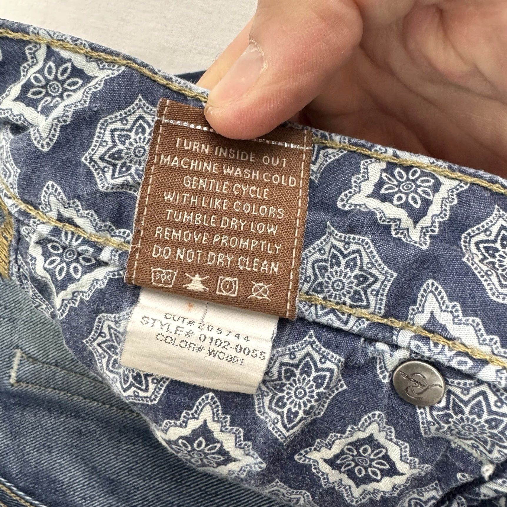 Paige VINTAGE Paige Jeans Womens Bootcut 26 Low Waist Blue Hipster Hippie USA Vtg 32.5in Inseam Jeans Womens Size 26" / US 2 / IT 38 - 6 Thumbnail