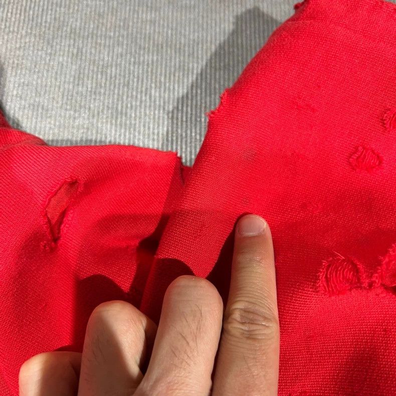 Givenchy Givenchy Red Ripped Destroyed Hoodie Size US S / EU 44-46 / 1 - 8 Thumbnail