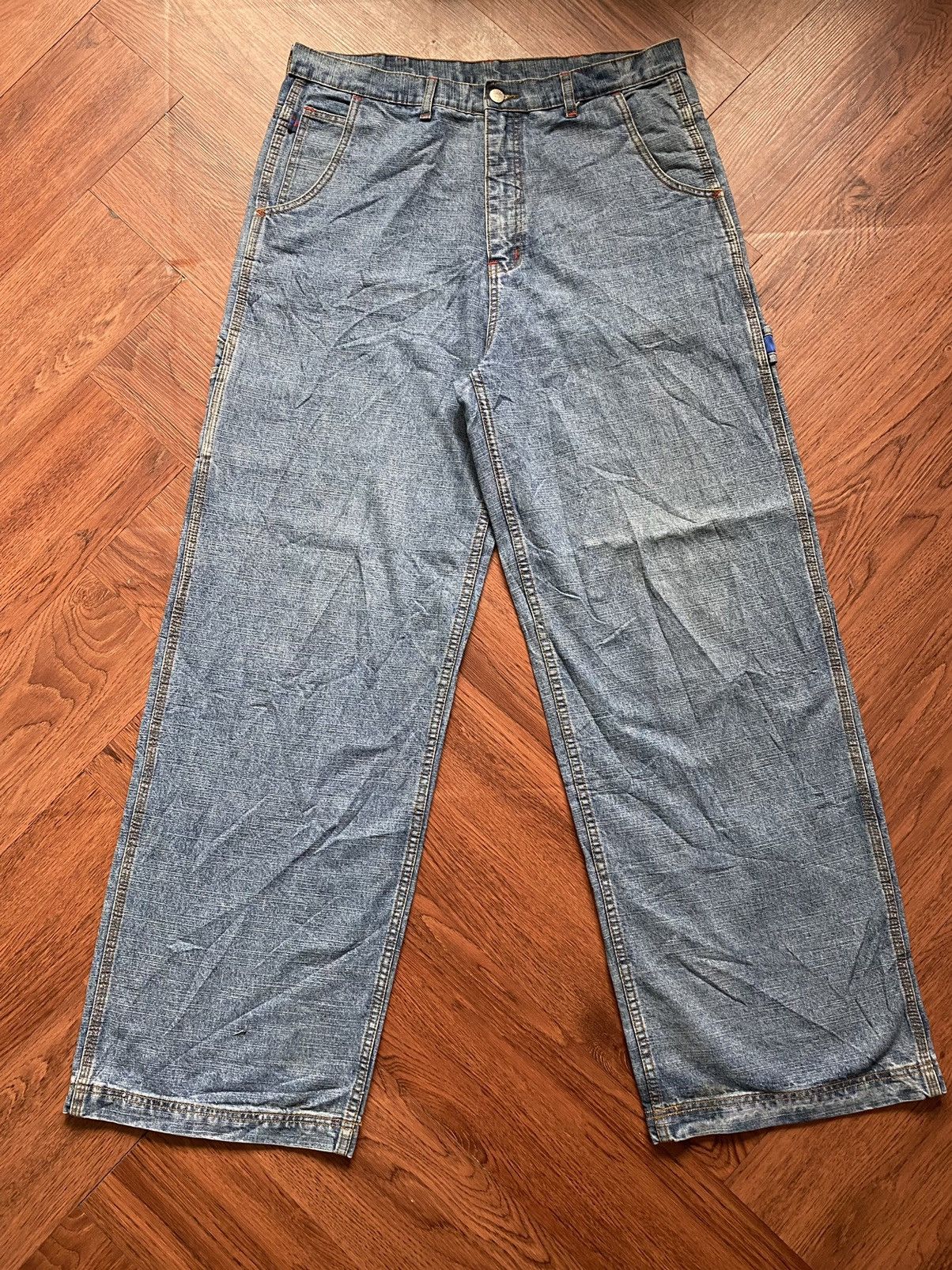 Japanese Brand × Vintage Wild Rider Baggy Jeans Size US 35 - 2 Thumbnail