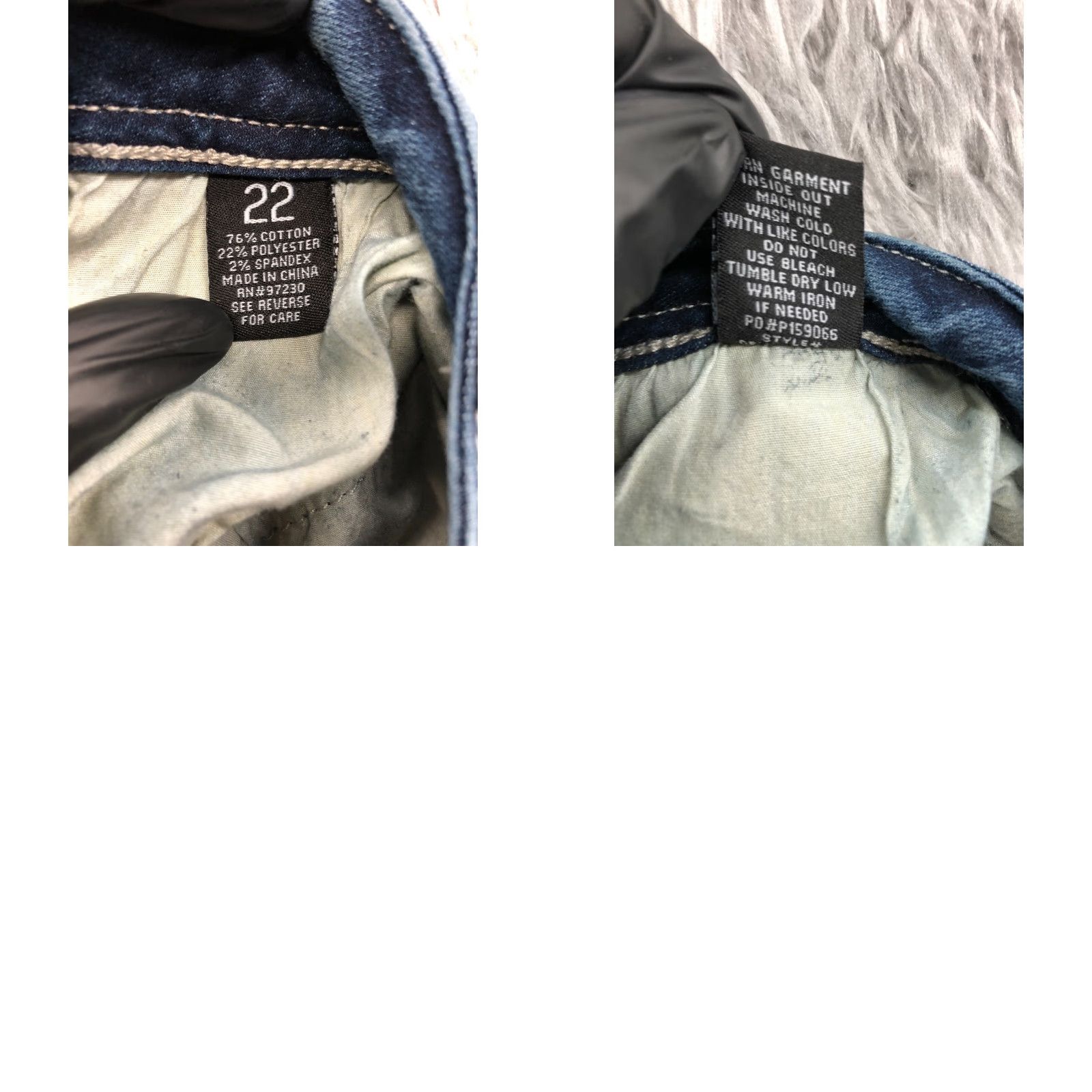 Almost Famous Almost Famous Jeans Skinny 22 Womens Plus Size Mid Rise Dark Wash Blue Vintage No Size 40" / US 18 - 9 Thumbnail