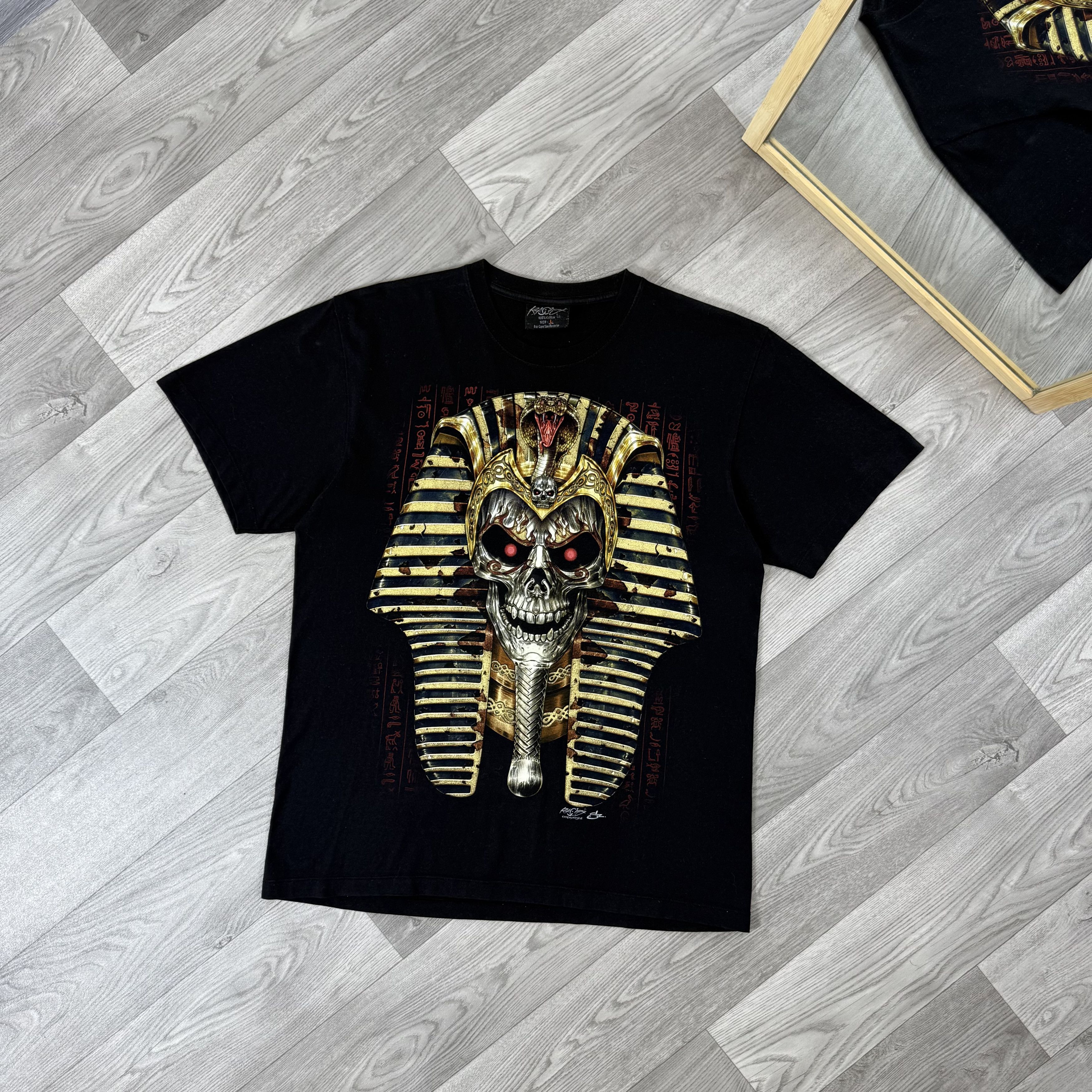 Vintage Vintage Skull Rare Egypt Rock Graphic Tee Shirt L Size US L / EU 52-54 / 3 - 1 Thumbnail