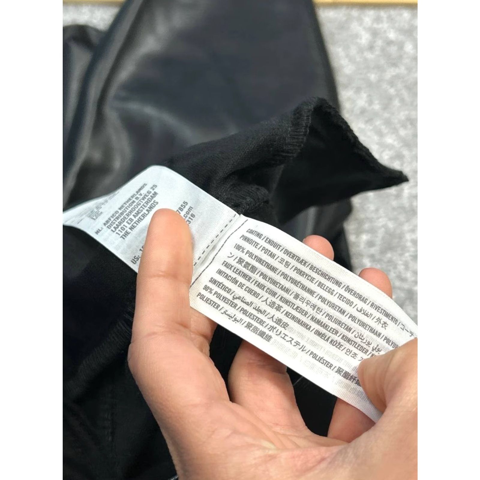 Abercrombie & Fitch Abercrombie & Fitch Curve Love Pants Womens 26 Black Leather 90s Straight Pants Womens 26 Black 90s Classic Modern Mens Womens Girls Boys Size 26" / US 2 / IT 38 - 5 Thumbnail