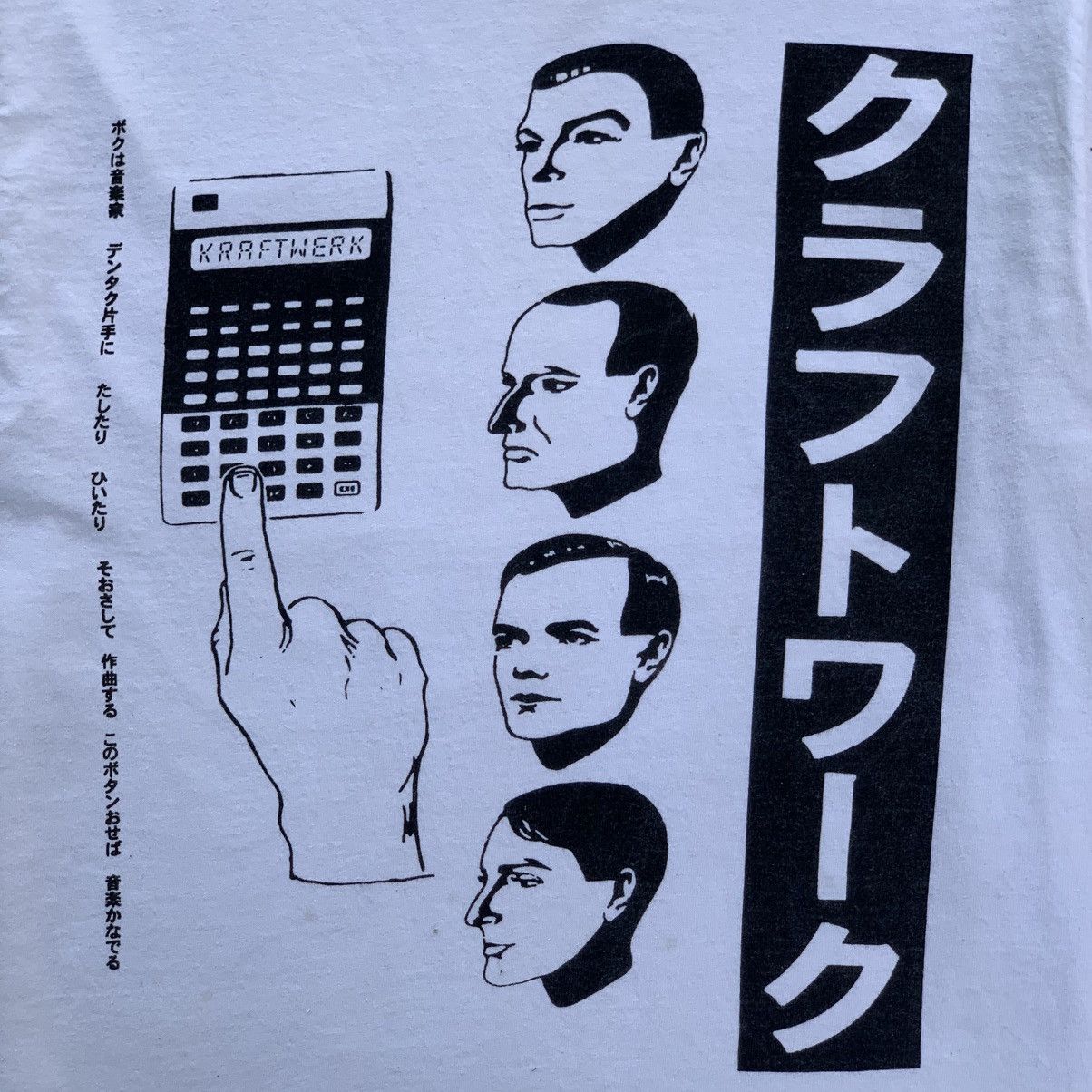 Band Tees × Vintage 00s KRAFTWERK POCKET CALCULATOR Size US M / EU 48-50 / 2 - 2 Thumbnail