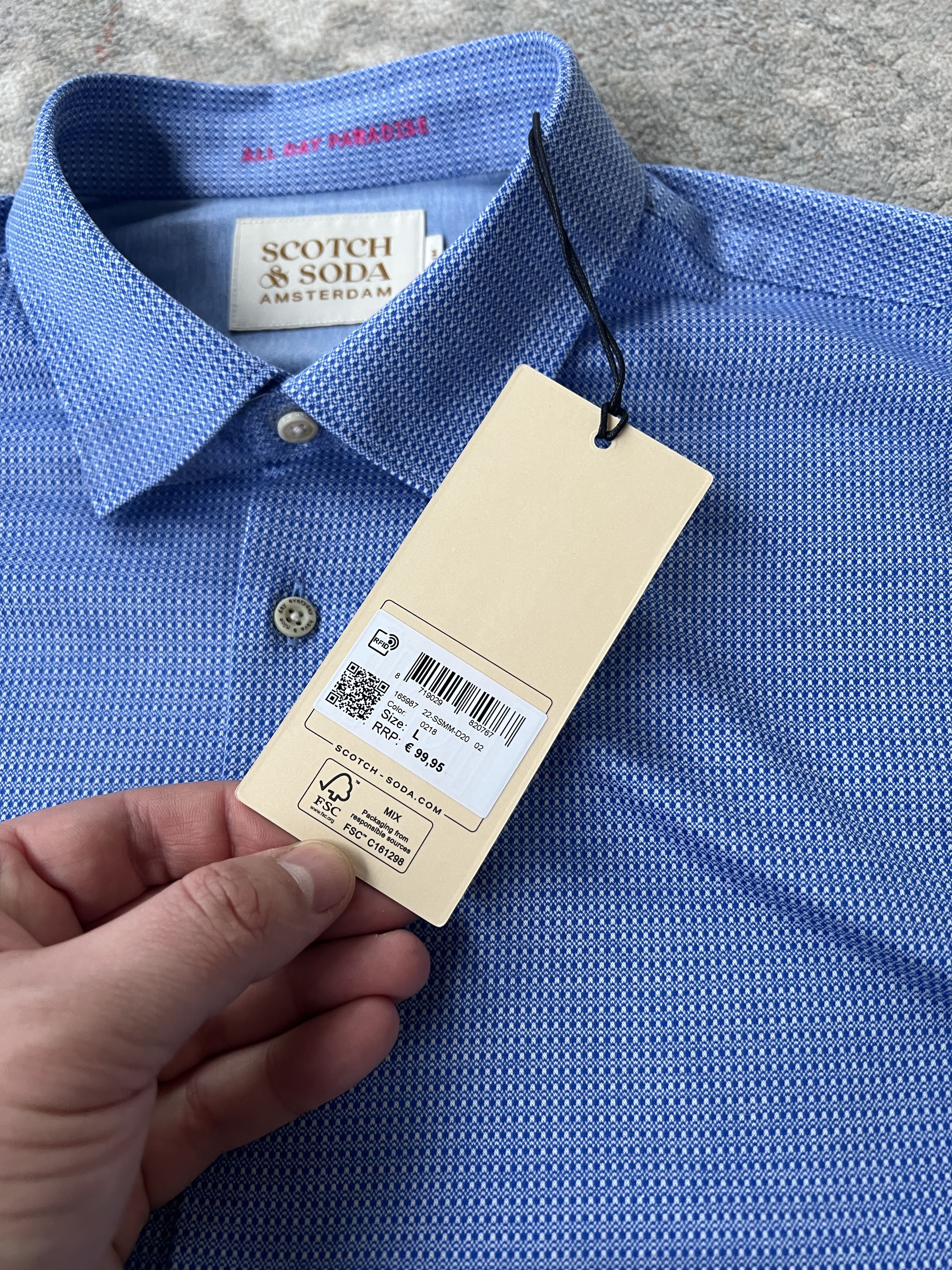 Scotch & Soda Scotch & Soda Slim Shirt Size US L / EU 52-54 / 3 - 3 Thumbnail