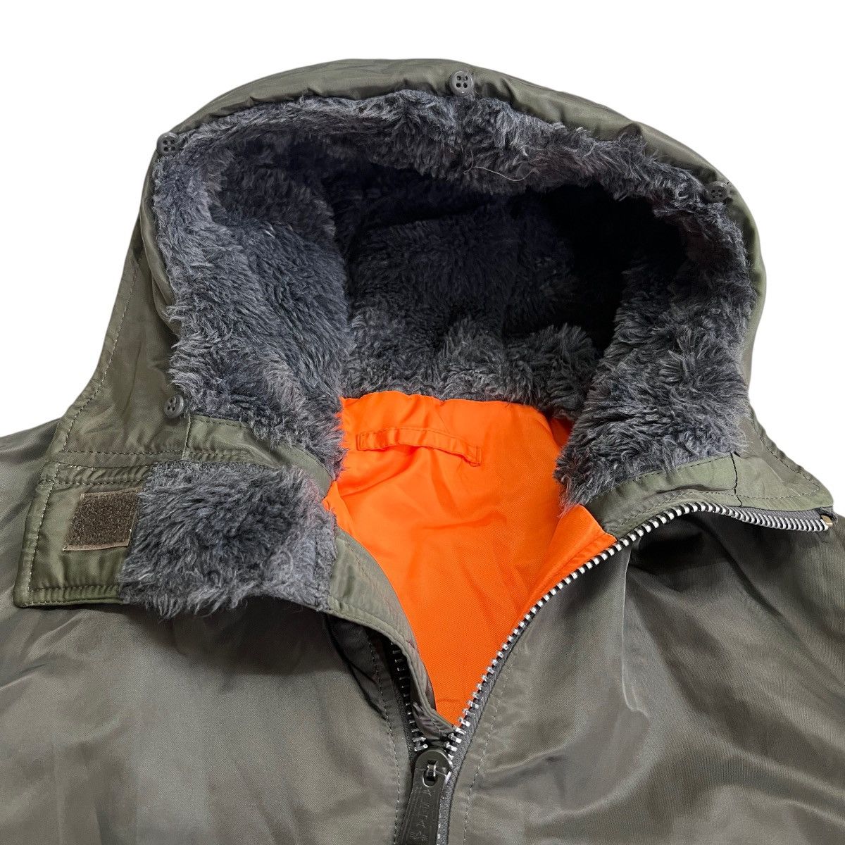 Alpha Industries 💥 ALPHA M-1 WITH HOODED BOMBER JACKET Size US L / EU 52-54 / 3 - 12 Thumbnail