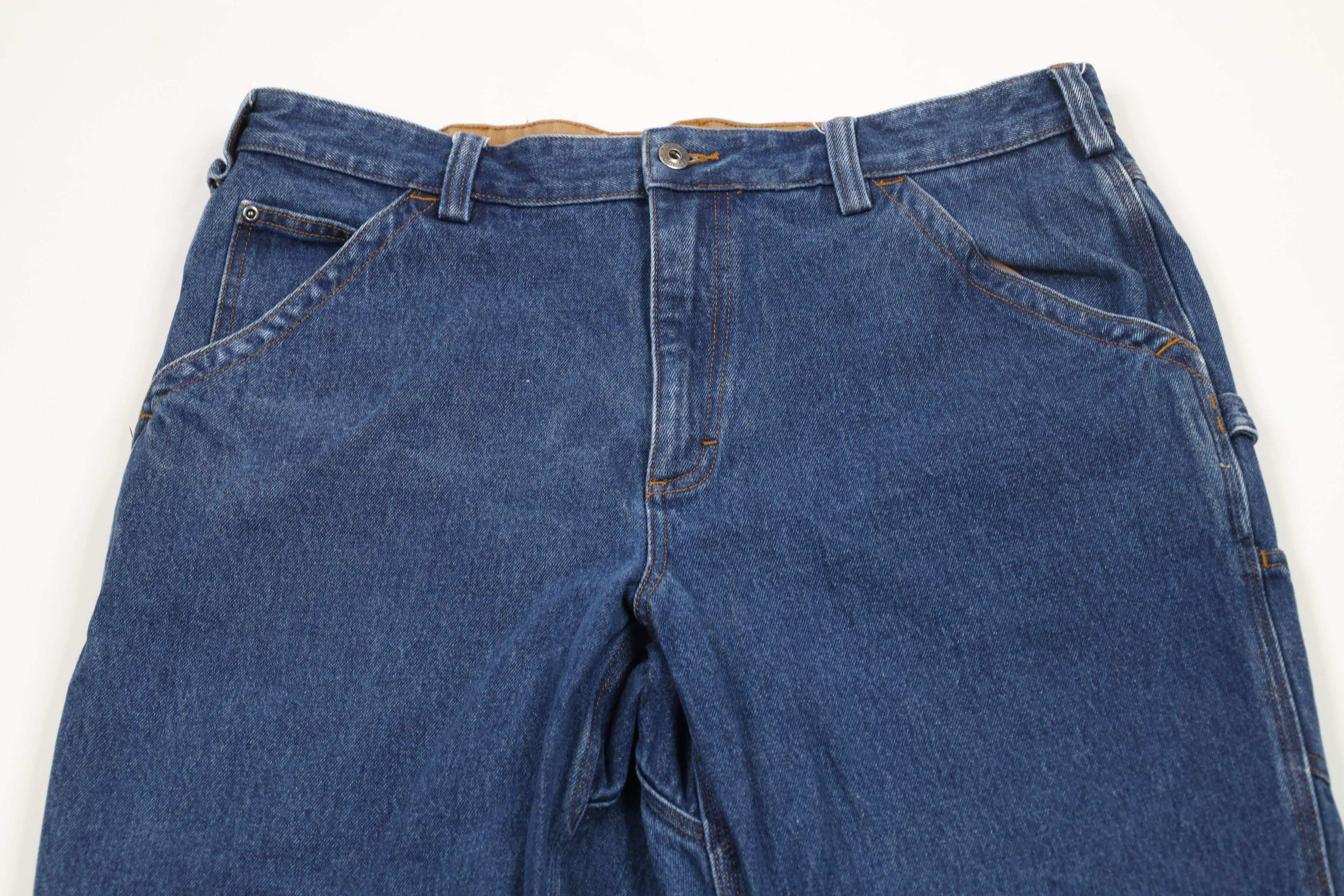Duluth Trading Company × Vintage Duluth Trading Co Fit Ballroom Carpenter Wide Leg Jeans Blue Size US 38 / EU 54 - 2 Thumbnail