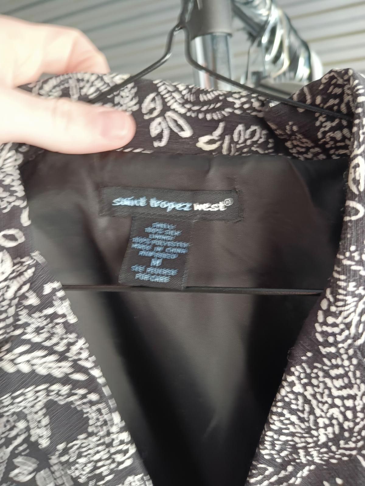 Designer St. Tropez West Paisley Print Jacket Size M / US 6-8 / IT 42-44 - 3 Thumbnail