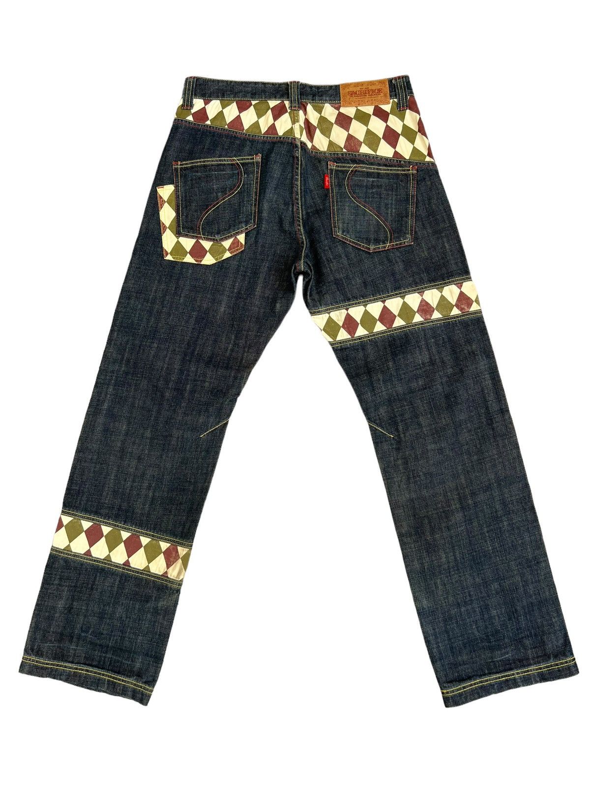 Vintage Vintage SACRIFICE Japan Union Made Hybrid Denim Jeans Size US 34 / EU 50 - 2 Thumbnail