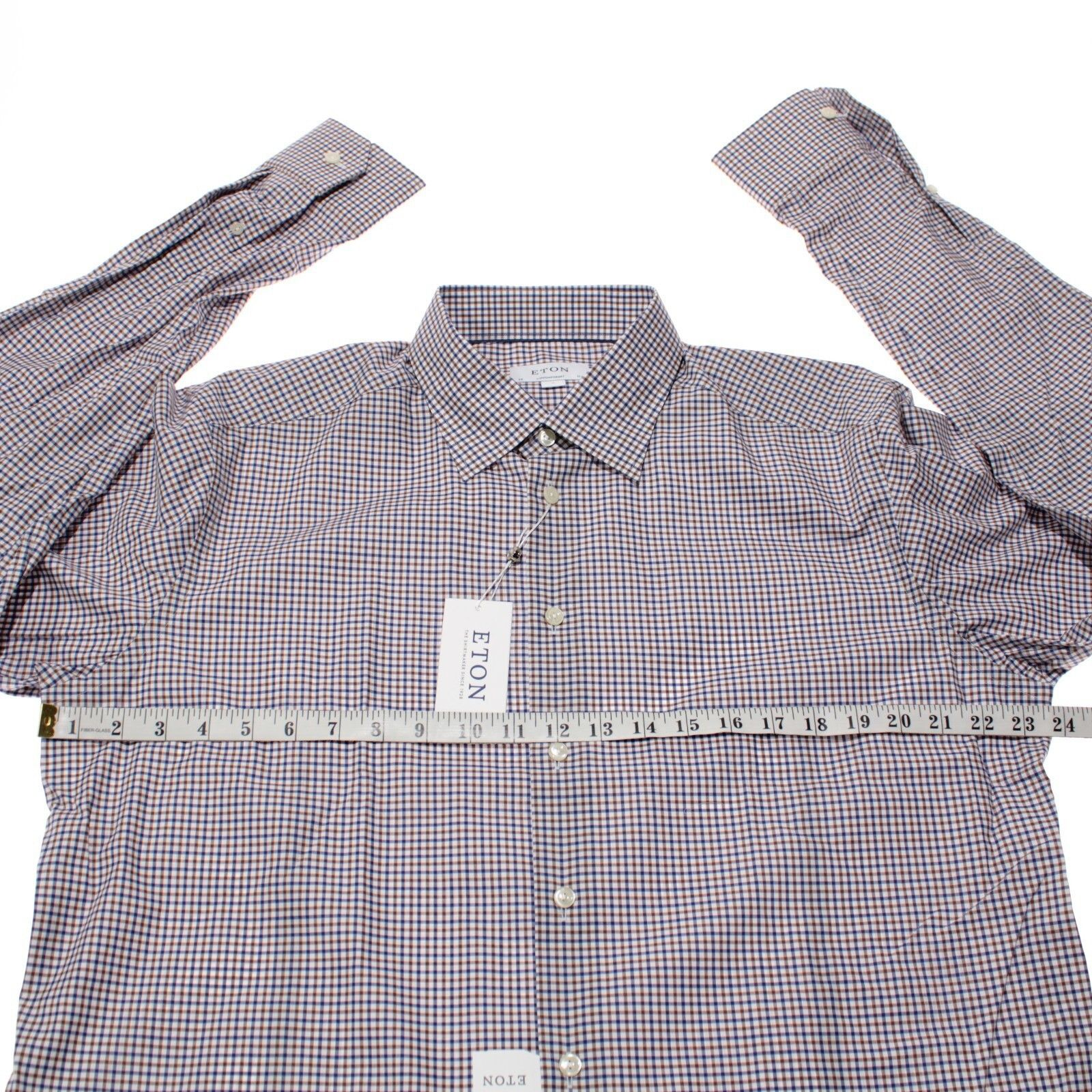 Eton Eton New with tags Shirt Size XL US In Brown Size US XL / EU 56 / 4 - 7 Thumbnail