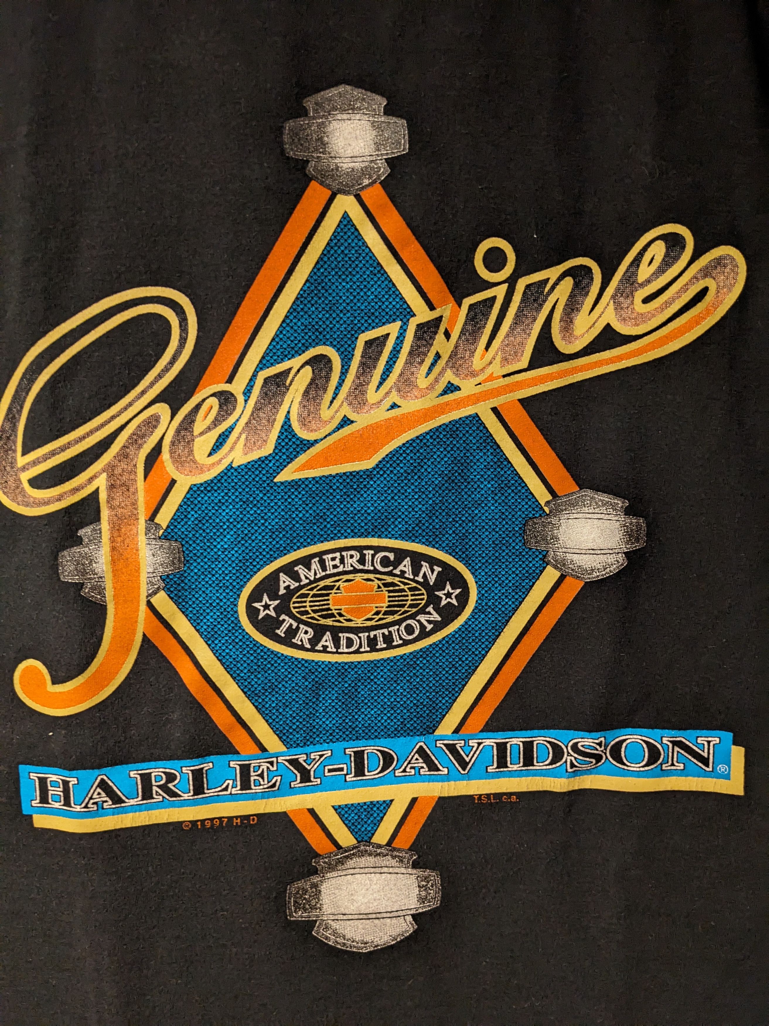 Harley Davidson × Vintage Vintage 1997 Harley Davidson Genuine Motorcycle T-Shirt Size US L / EU 52-54 / 3 - 2 Thumbnail