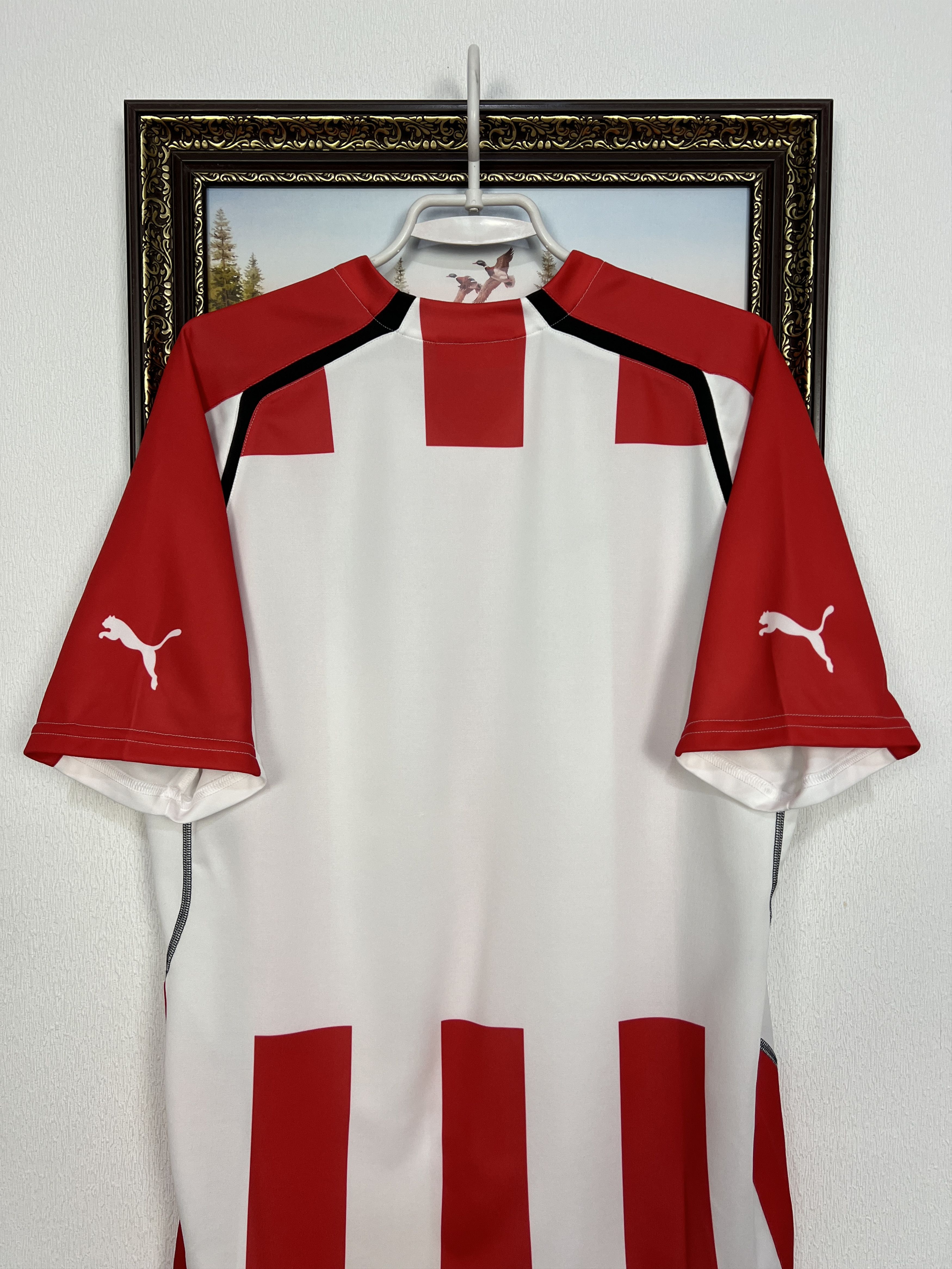 Puma Olympiacos football shirt 2005 Soccer Jersey Trikot Rare Size US XL / EU 56 / 4 - 9 Thumbnail