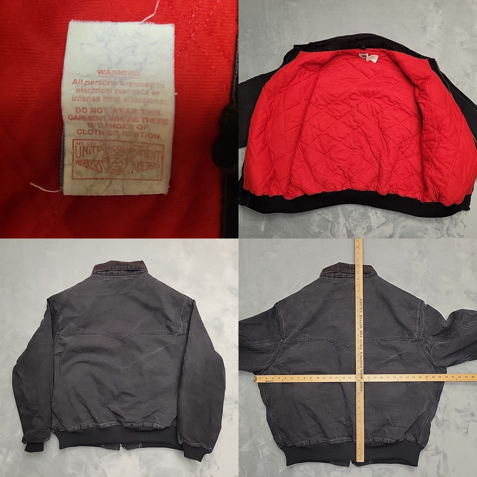 Carhartt VINTAGE Carhartt Santa Fe Jacket Mens 4XL Black Quilt Lined Made in USA Jacket Mens 4XL Black Quilt Lined Carhartt Santa Fe Jacket USA Size US XXL / EU 58 / 5 - 8 Thumbnail