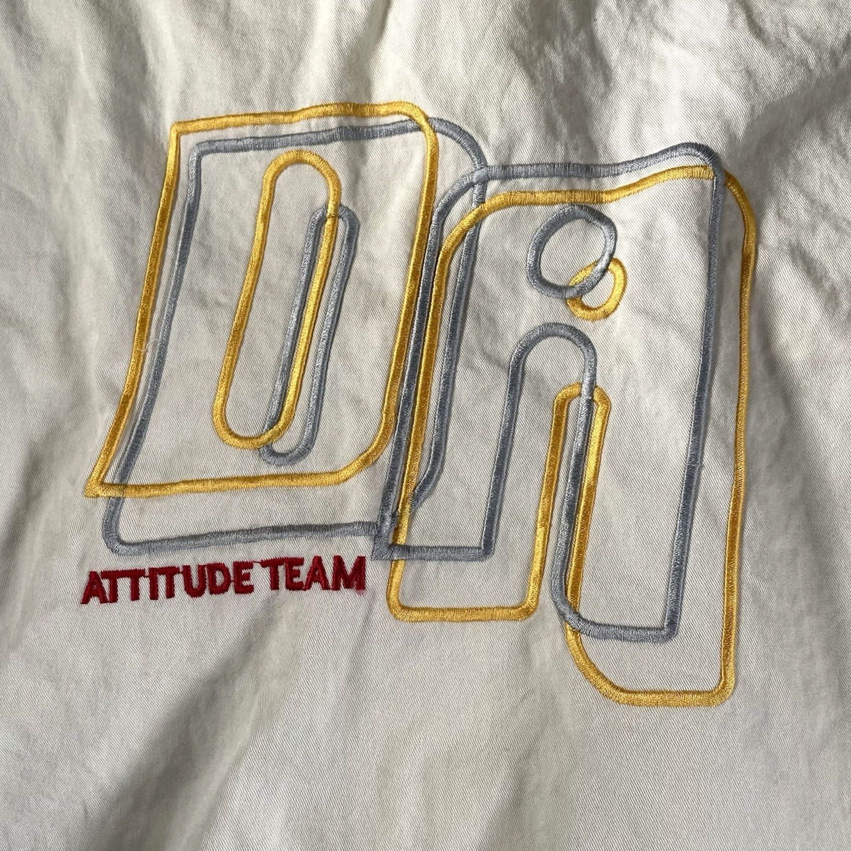 Vintage VINTAGE DNM ATTITUDE Shirt Mens L Yellow Hip Hop Button-Up Long Sleeve Trucks? Size US L / EU 52-54 / 3 - 8 Thumbnail