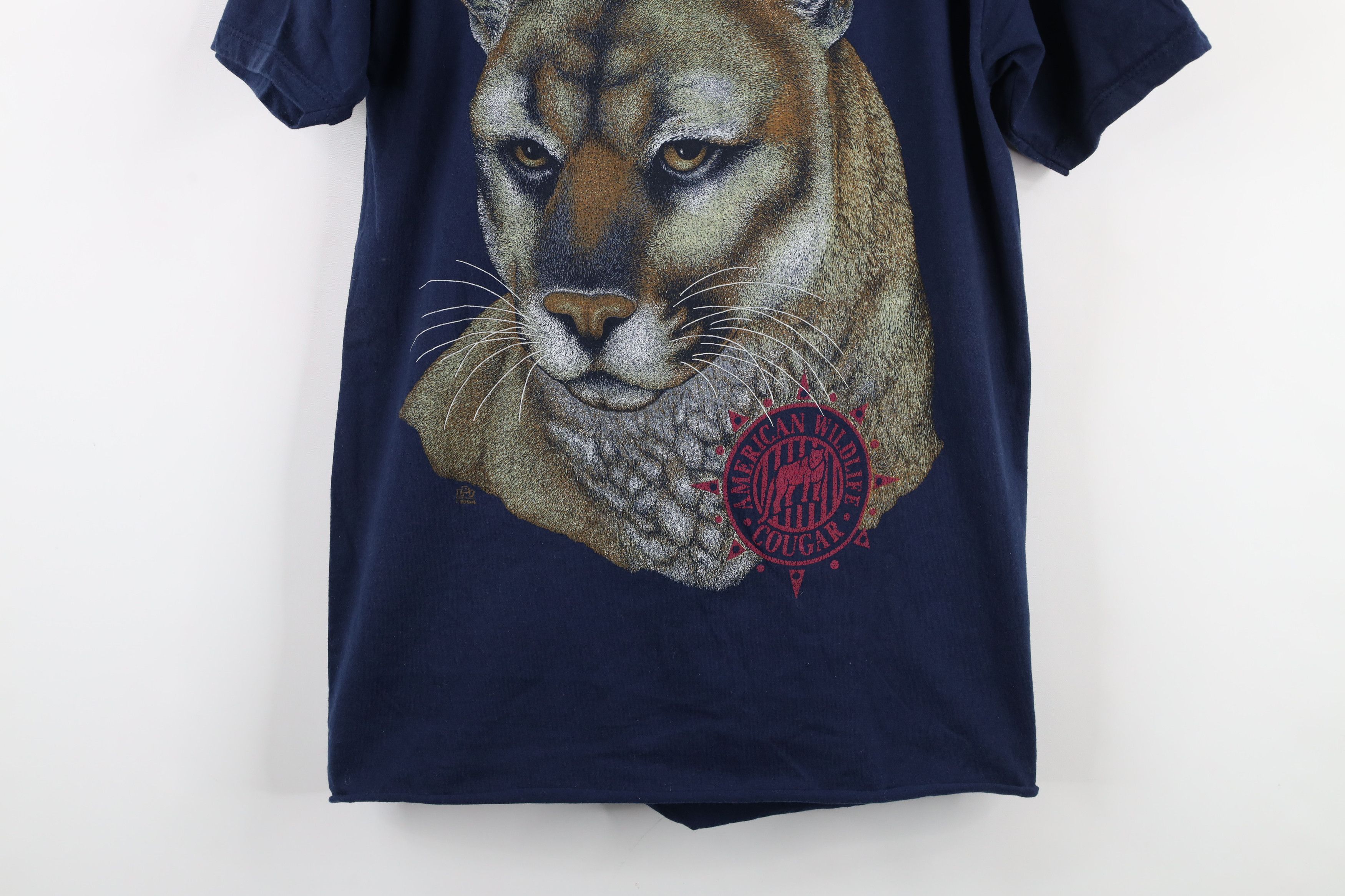Vintage Vintage 90s Streetwear Wildlife Cougar Cat T-Shirt USA Size US M / EU 48-50 / 2 - 3 Thumbnail