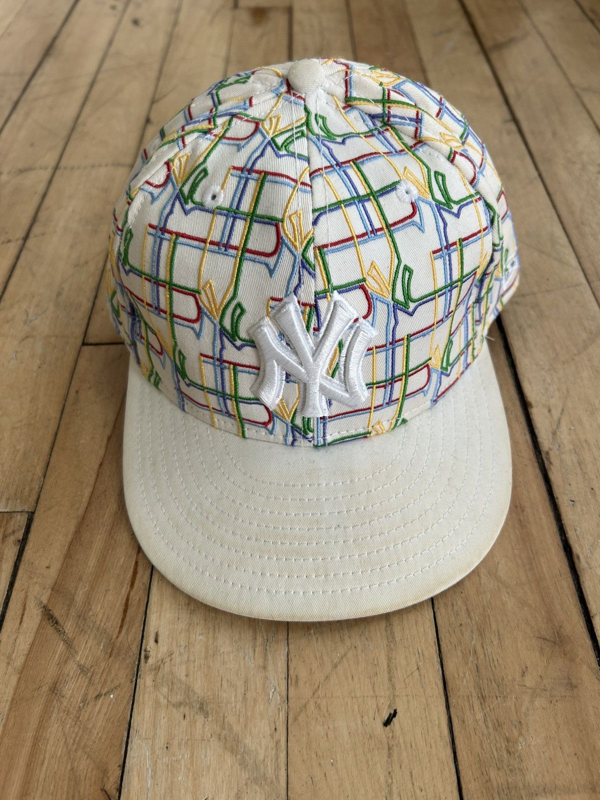 New Era Vintage New Era Yankees Logo Stitching Fitted Cap Size ONE SIZE - 1 Thumbnail