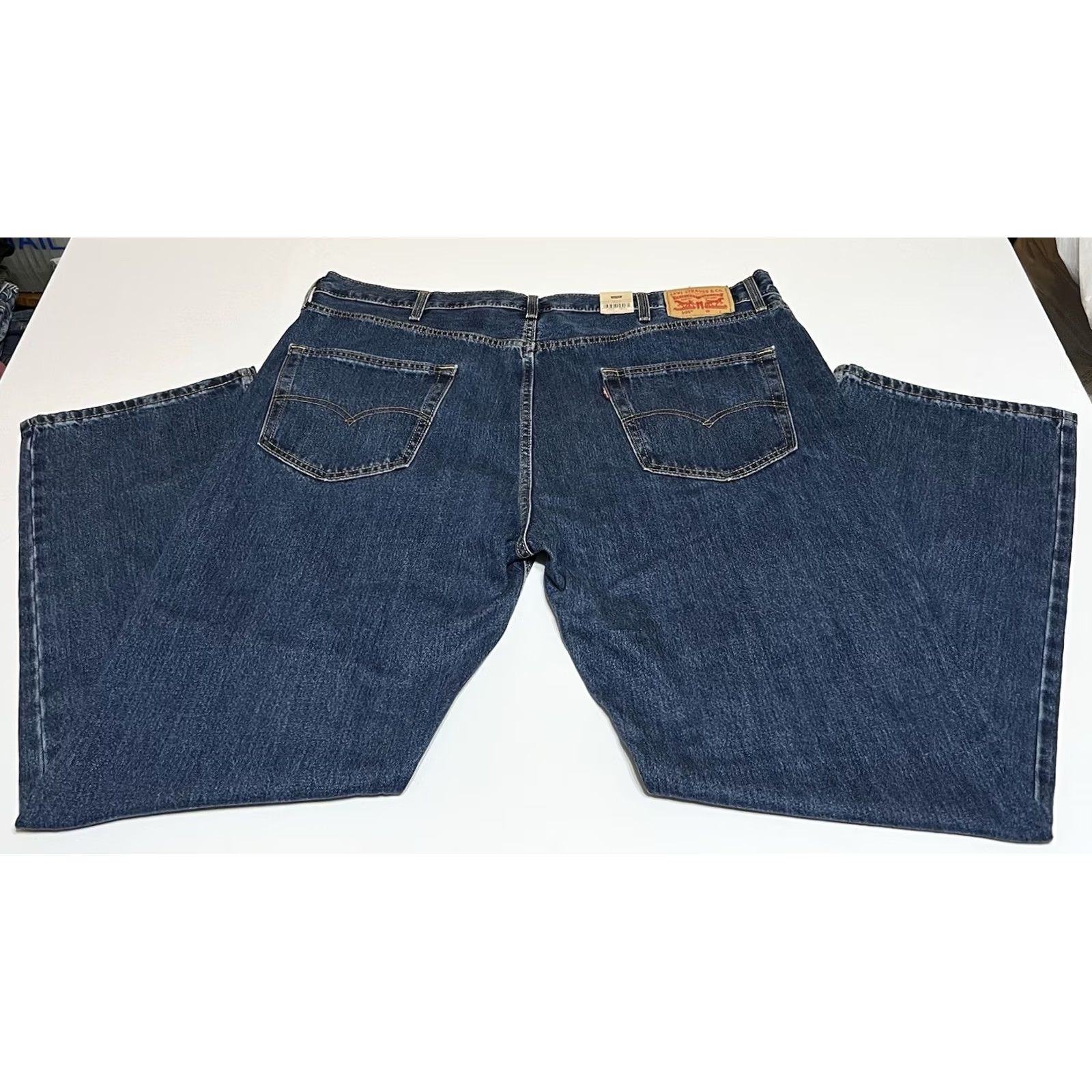 Levi's Levi's 505 Jeans Mens Big Tall 46x34 Blue Denim Straight NWT Work Pants 5-Pocket Size US 30 / EU 46 - 2 Thumbnail