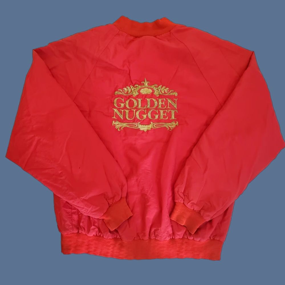 Vintage VINTAGE Golden Nugget Jacket Red 2XL Casino Las Vegas Gambling Embroidered Men Windbreaker Size US XXL / EU 58 / 5 - 1 Thumbnail