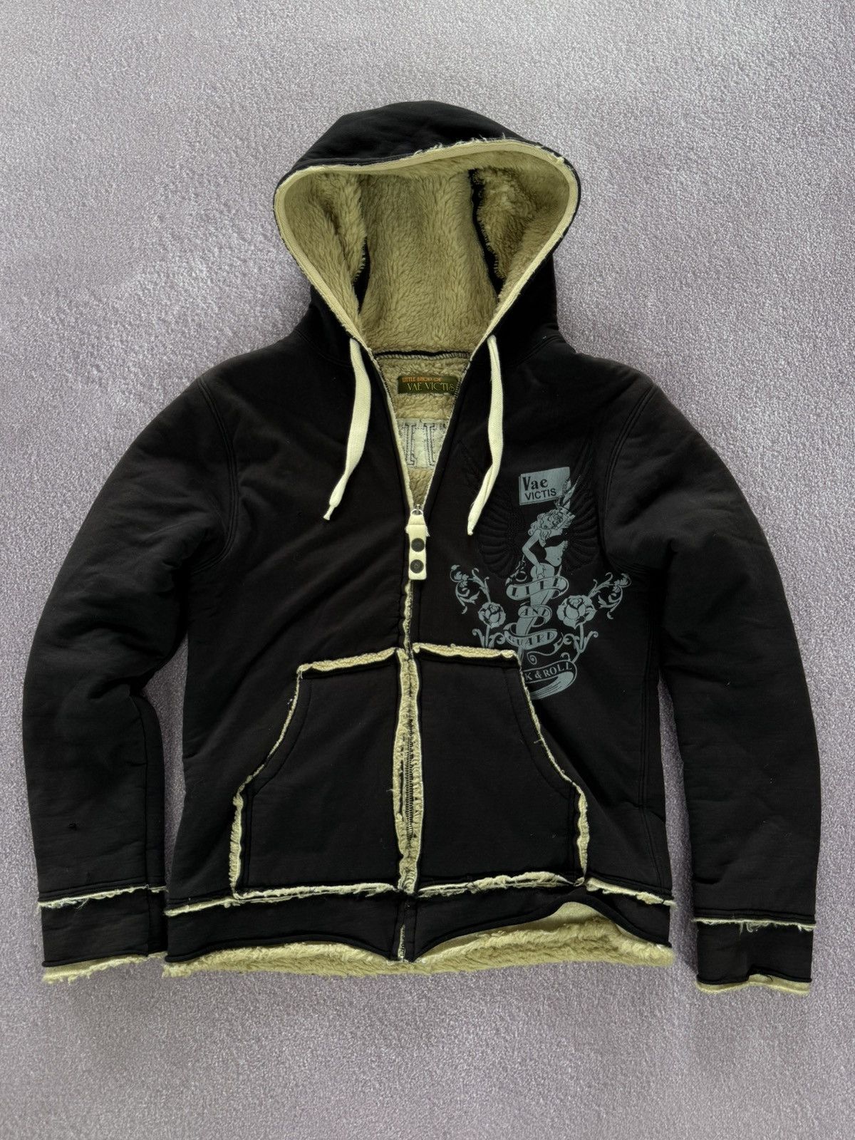 If Six Was Nine Y2K Vintage 00s Distressed Faux Fur Hoodie Size US M / EU 48-50 / 2 - 1 Thumbnail