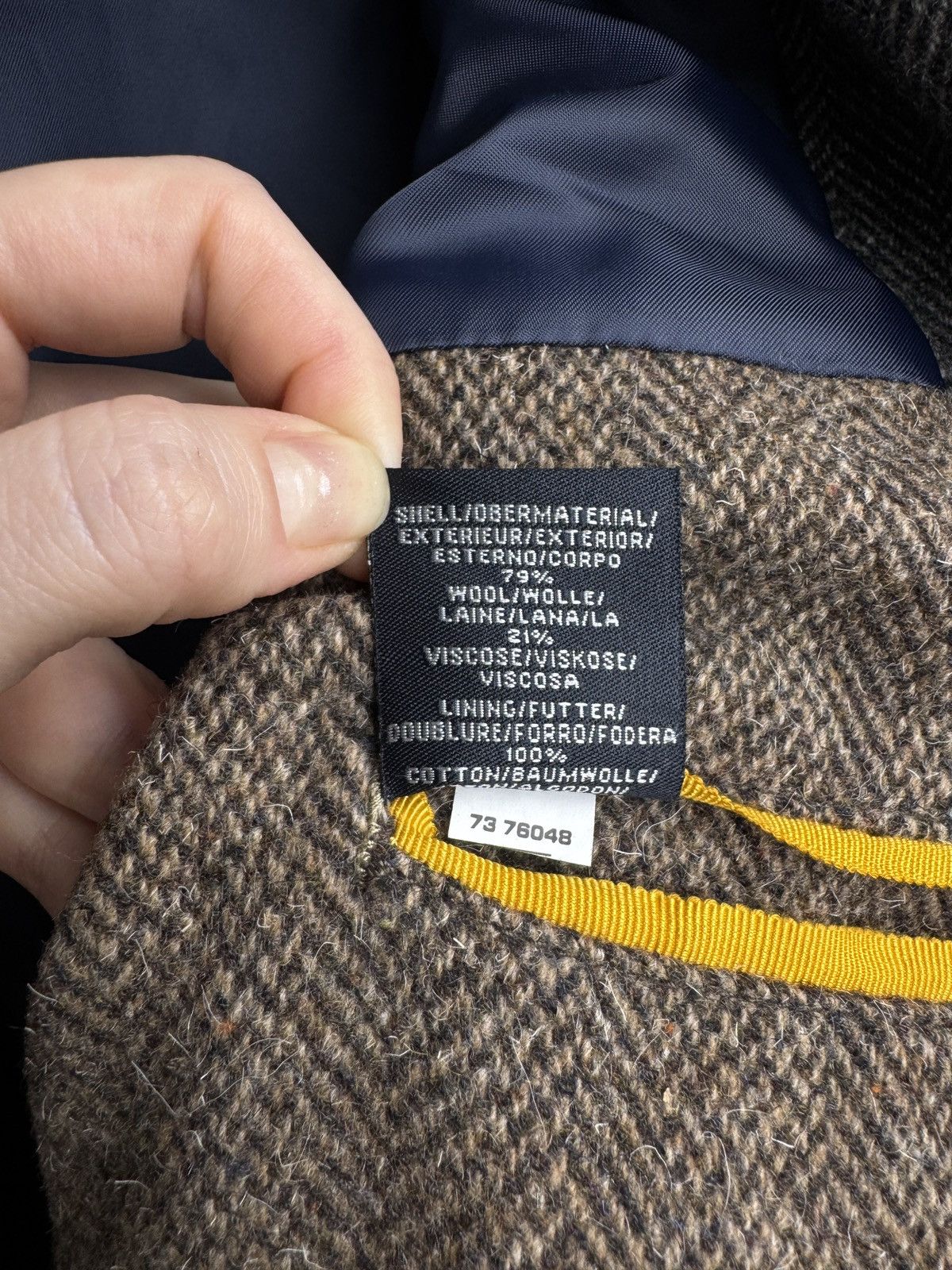 Gant Gant vintage wool colour blocker tweed blazer sport coat Size 46R - 14 Thumbnail