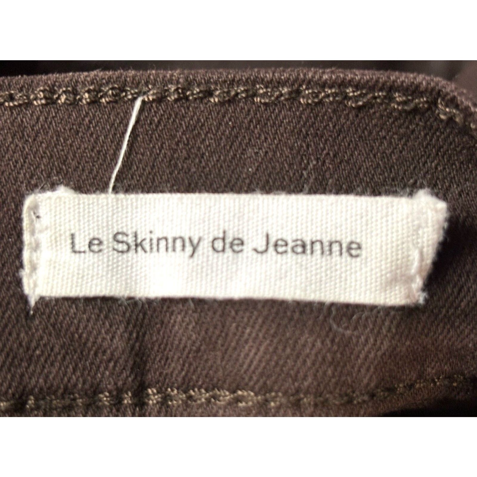 Frame FRAME Le Skinny De Jeanne Women's Brown Vegan Faux Leather Skinny Jeans Size 24 Size 42" / US 20 - 6 Thumbnail