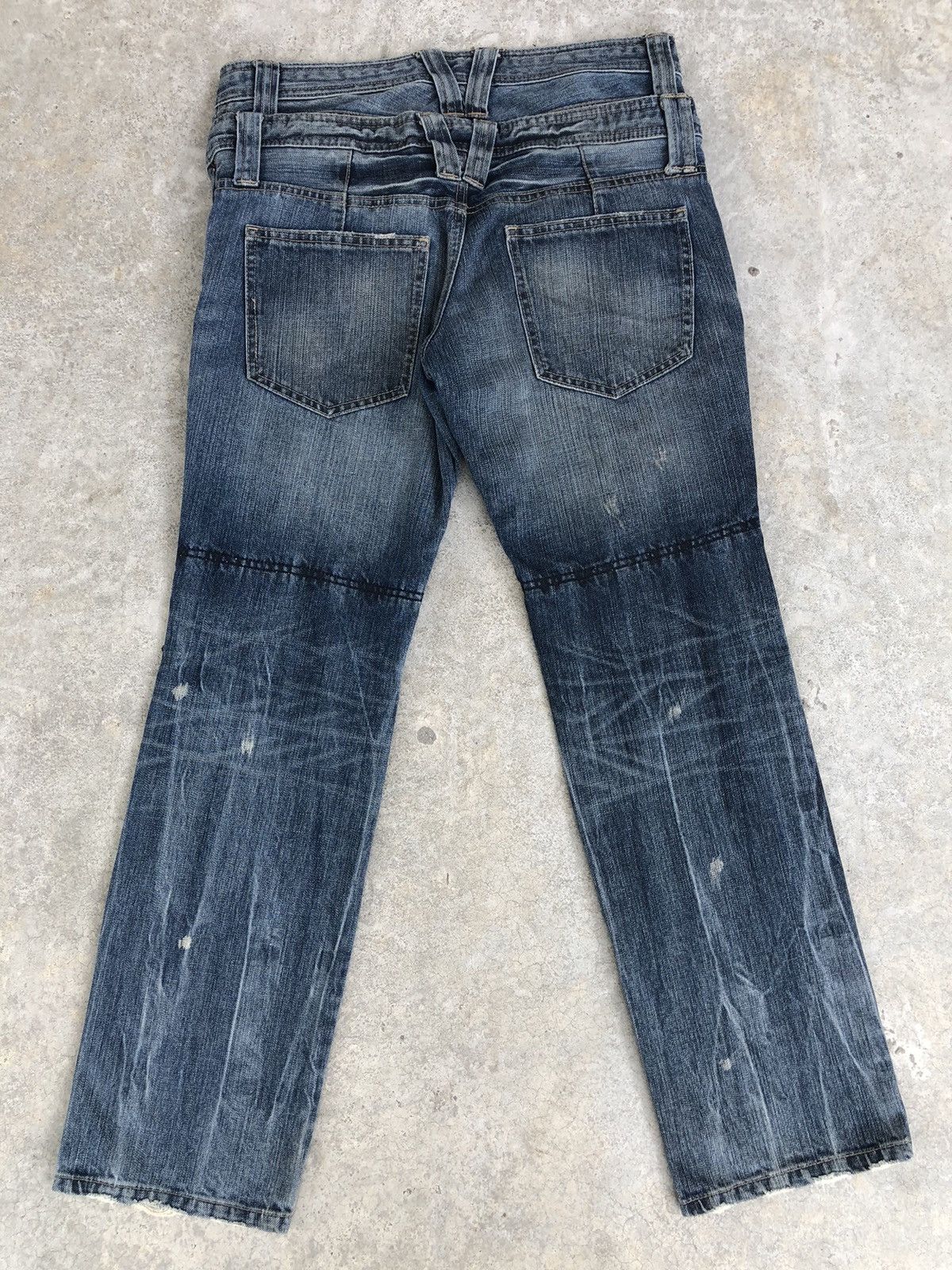 PPFM PPFM Double Waist Distressed Jeans Size US 31 - 2 Thumbnail