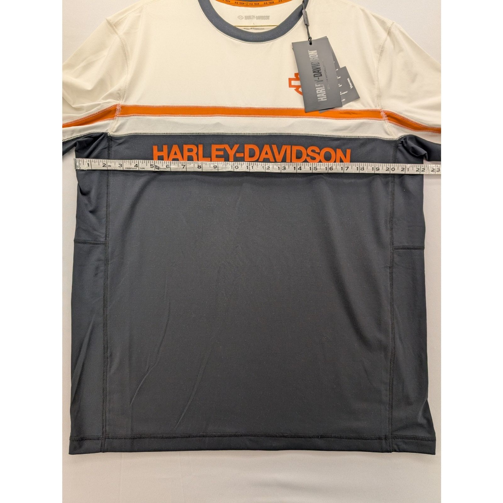 Harley Davidson NWT Harley Davidson H-D TECH Vented Short Sleeve Knit Crew Size US L / EU 52-54 / 3 - 5 Thumbnail