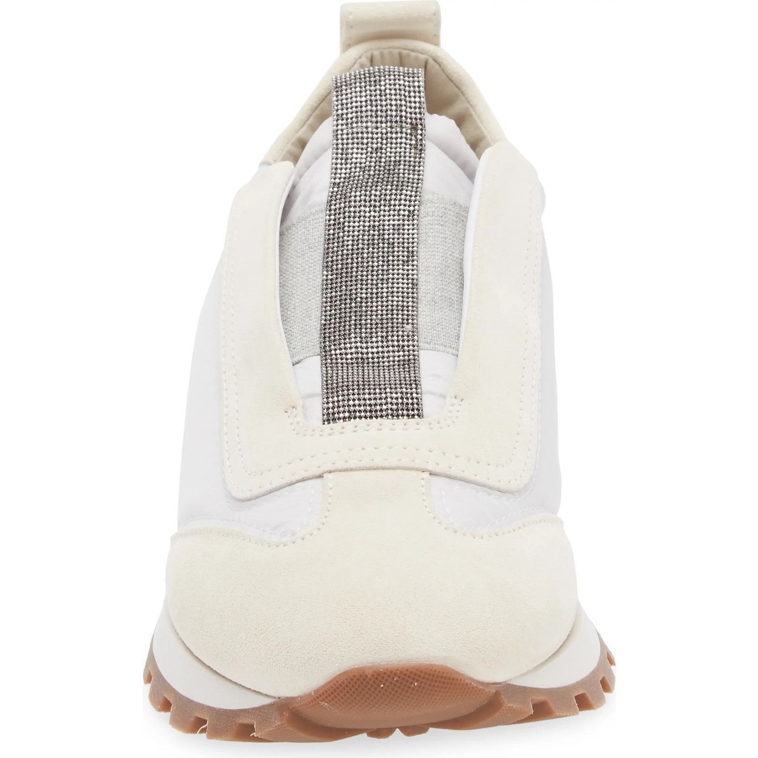 Brunello Cucinelli Brunello Cucinelli Monili Suede Fabric Sneakers White 36 Size US 6 / IT 36 - 4 Thumbnail