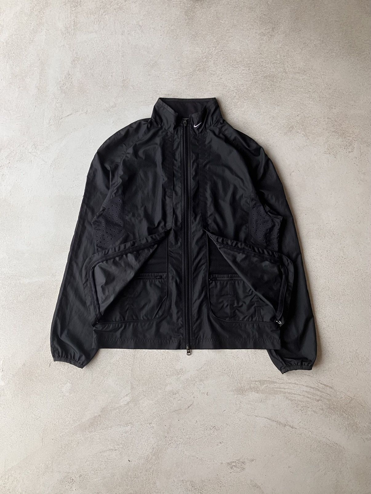 Nike Vintage 00s Nike Butterfly Pocket Technical Laser Cut Jacket Size US S / EU 44-46 / 1 - 2 Thumbnail