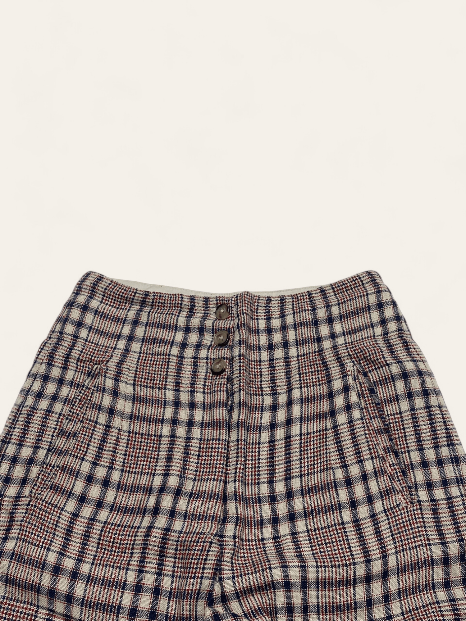 Isabel Marant 90s Vintage ISABEL MARANT Linen Checkered Pants Size 28" / US 6 / IT 42 - 4 Thumbnail