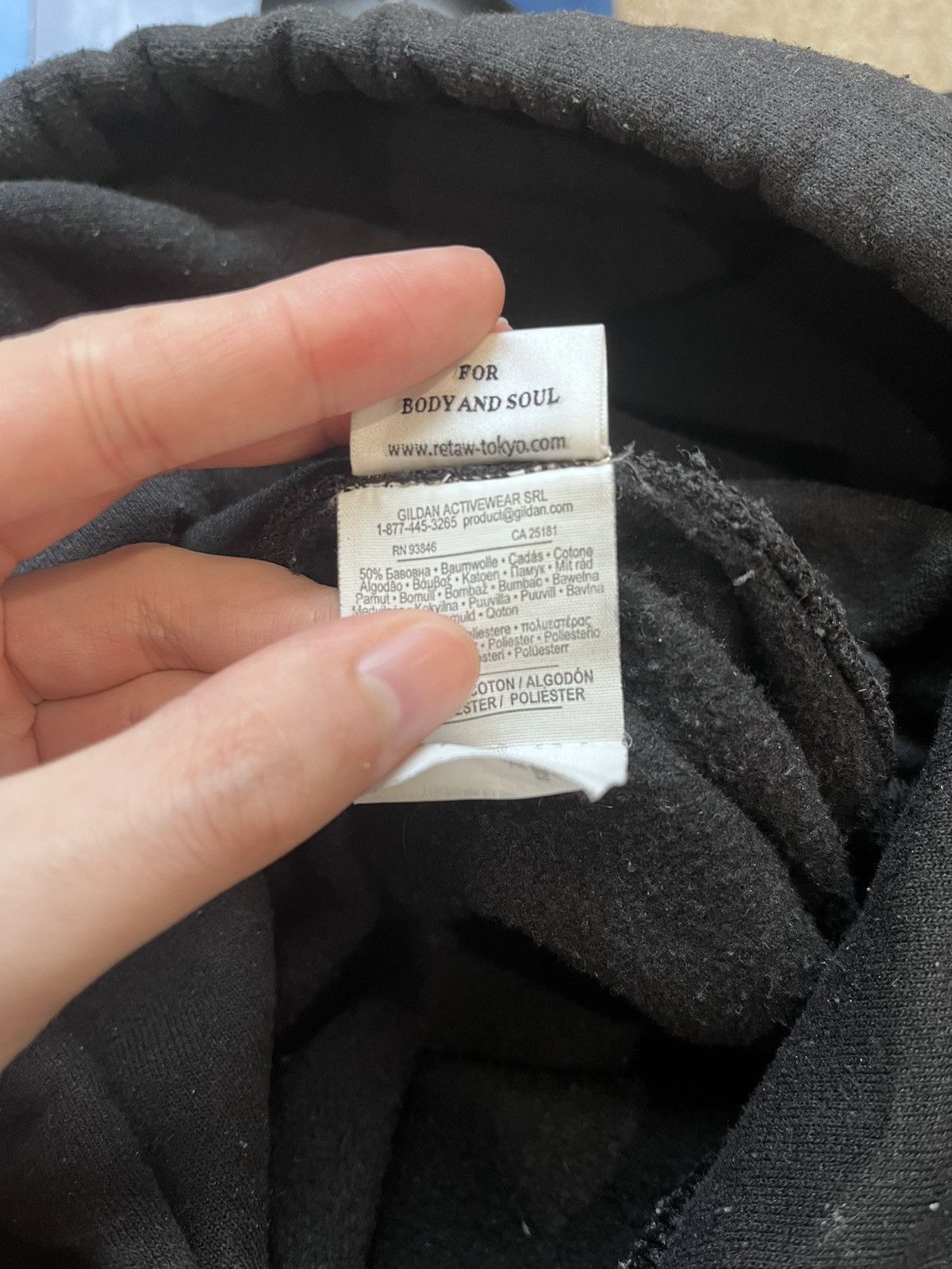 Fragment Design retaW x Fragment Design Black Hoodie Size US M / EU 48-50 / 2 - 8 Thumbnail