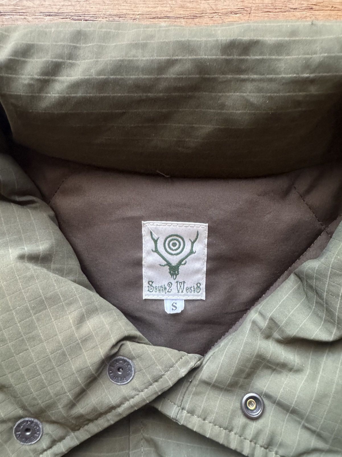 South2 West8 Olivr Down Ripstop Jacket Size US S / EU 44-46 / 1 - 5 Thumbnail